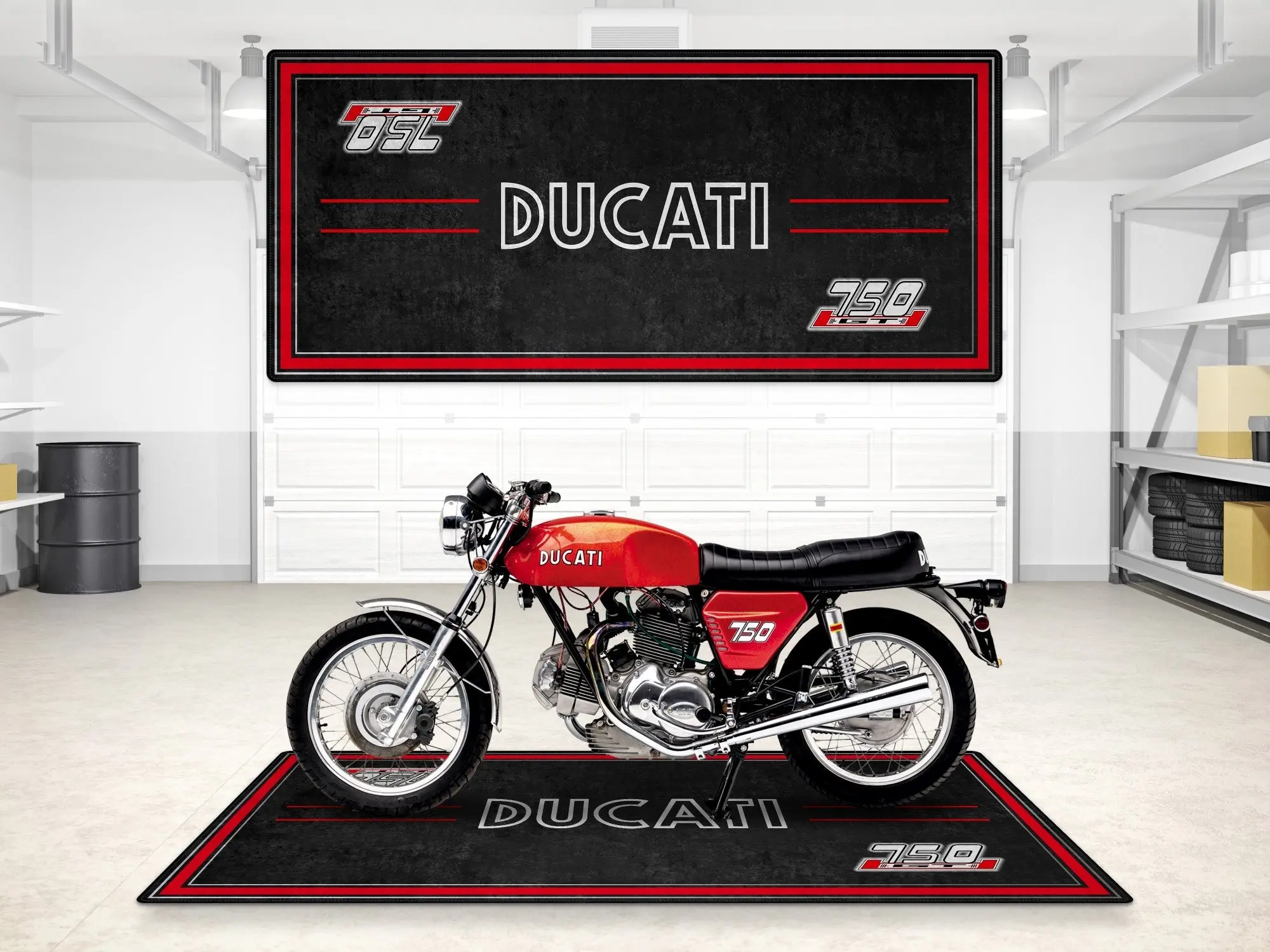 Designed Pit Mat for Ducati 750 GT 1973 Motorcycle - MM7203 - Image 6