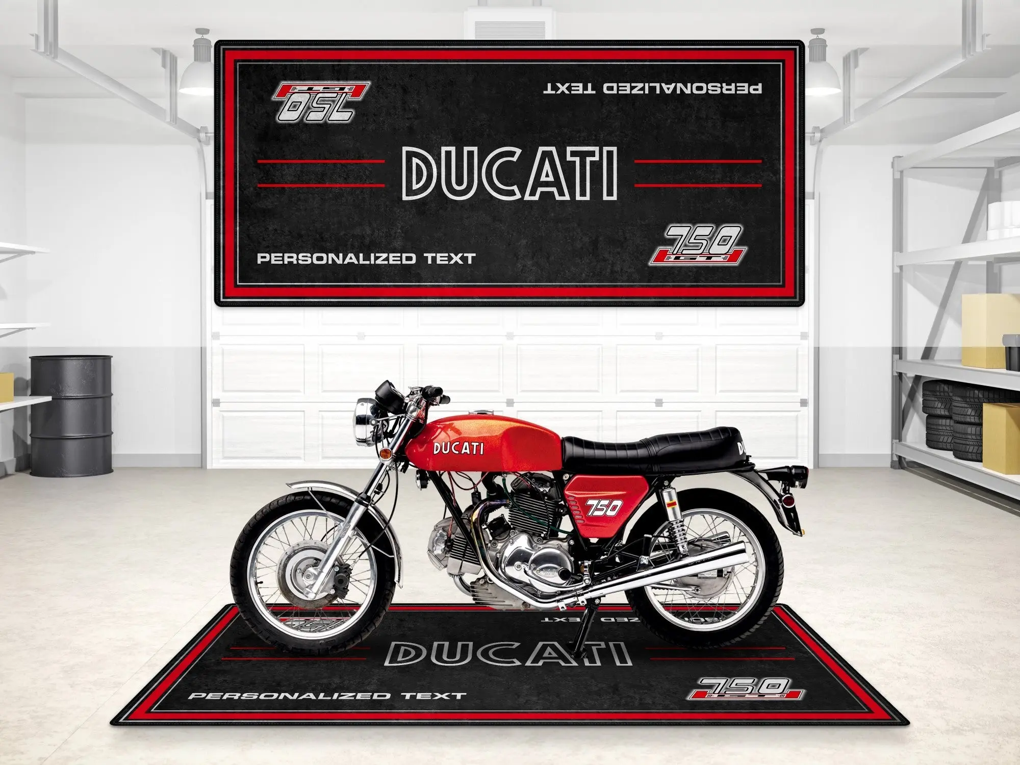 Designed Pit Mat for Ducati 750 GT 1973 Motorcycle - MM7203 - Image 8