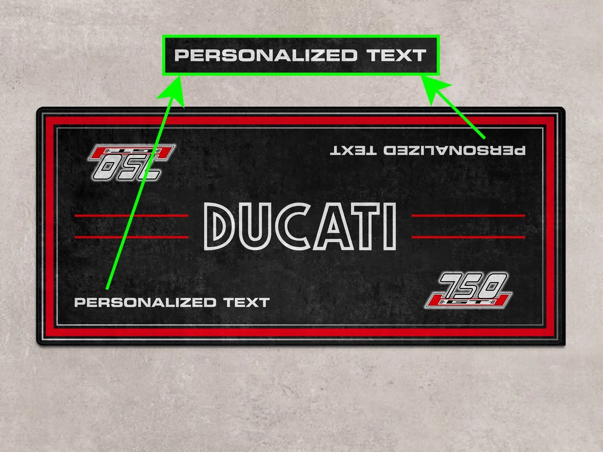 Designed Pit Mat for Ducati 750 GT 1973 Motorcycle - MM7203 - Image 9