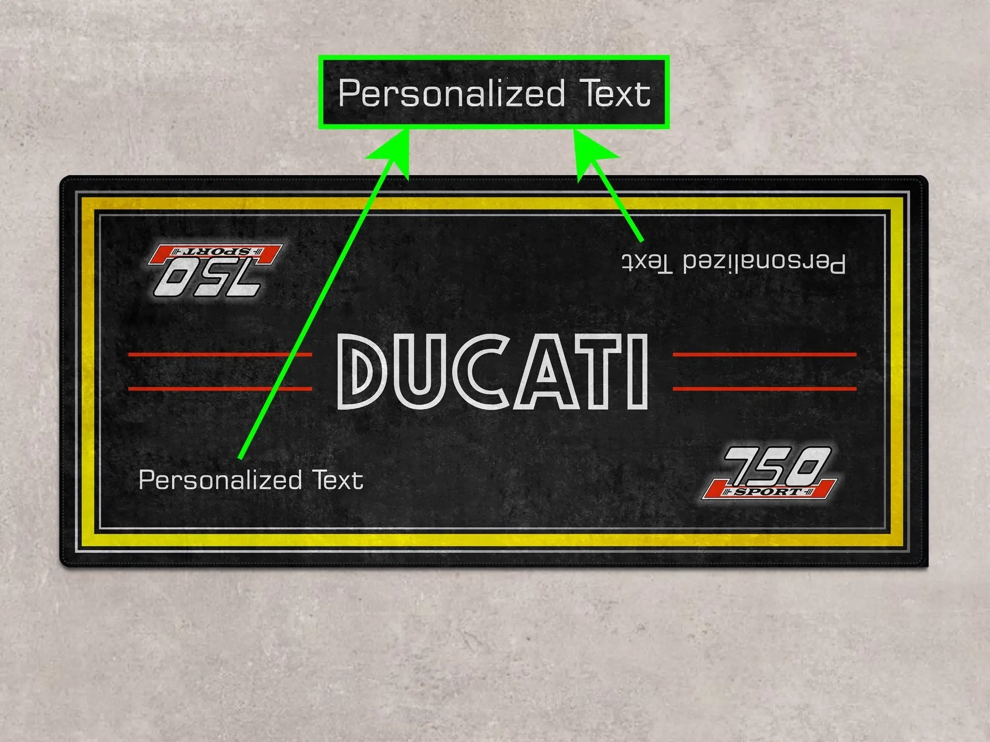 Designed Pit Mat for Ducati Classic 750 Sport Motorcycle - MM7223 - Image 4