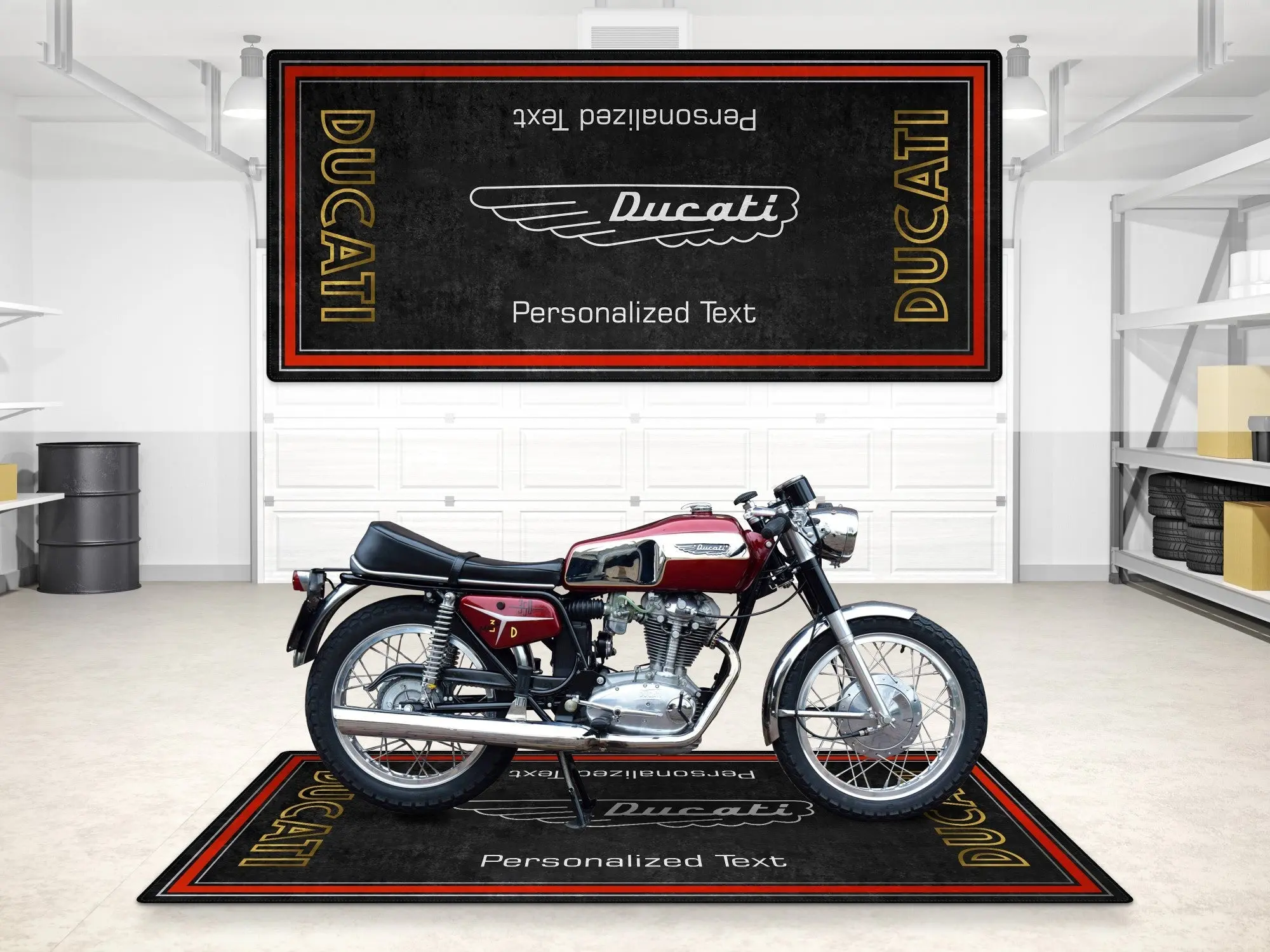 Designed Pit Mat for Ducati Classic Logo Motorcycle - MM7224 - Image 3