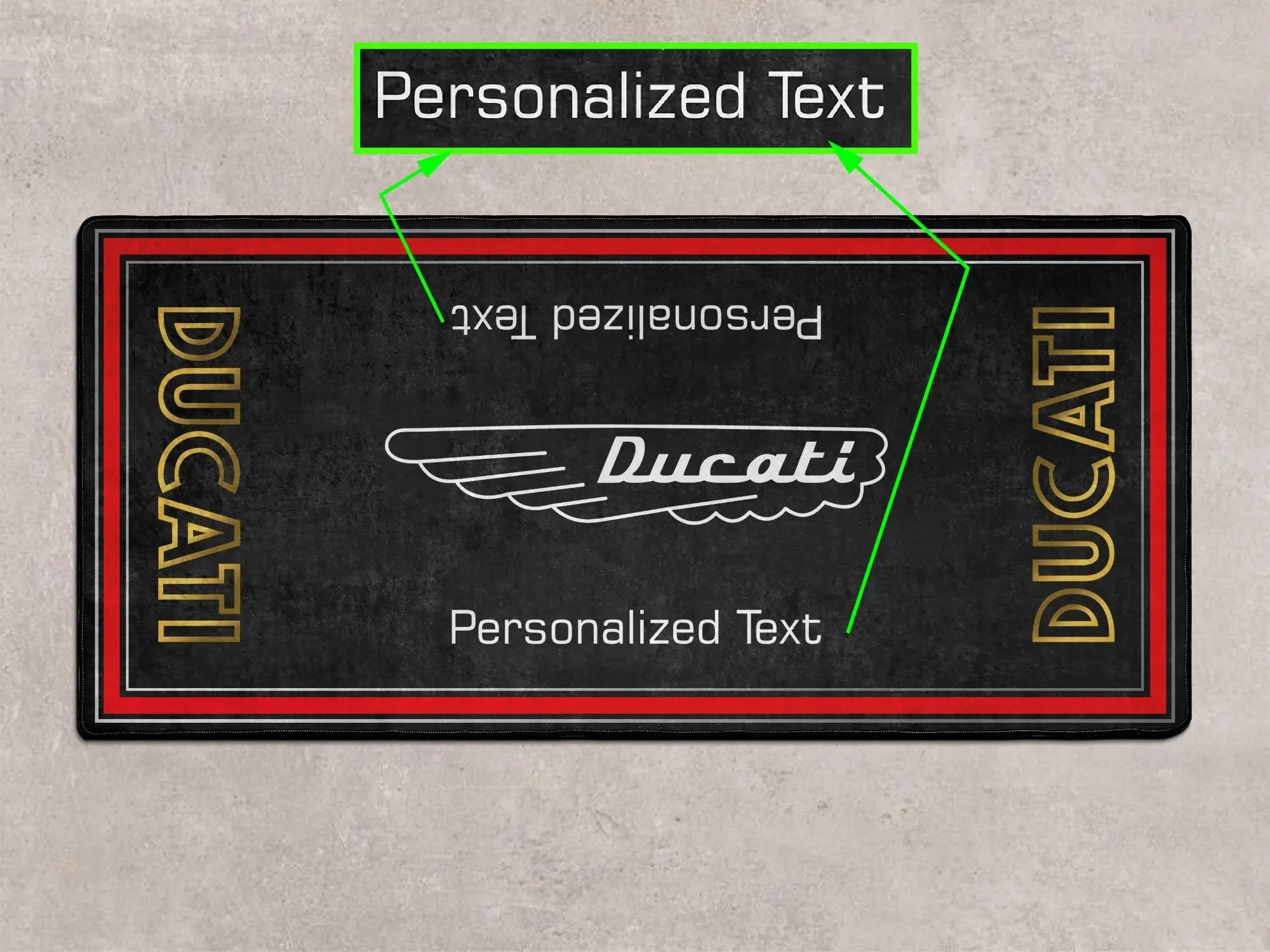 Designed Pit Mat for Ducati Classic Logo Motorcycle - MM7224 - Image 4