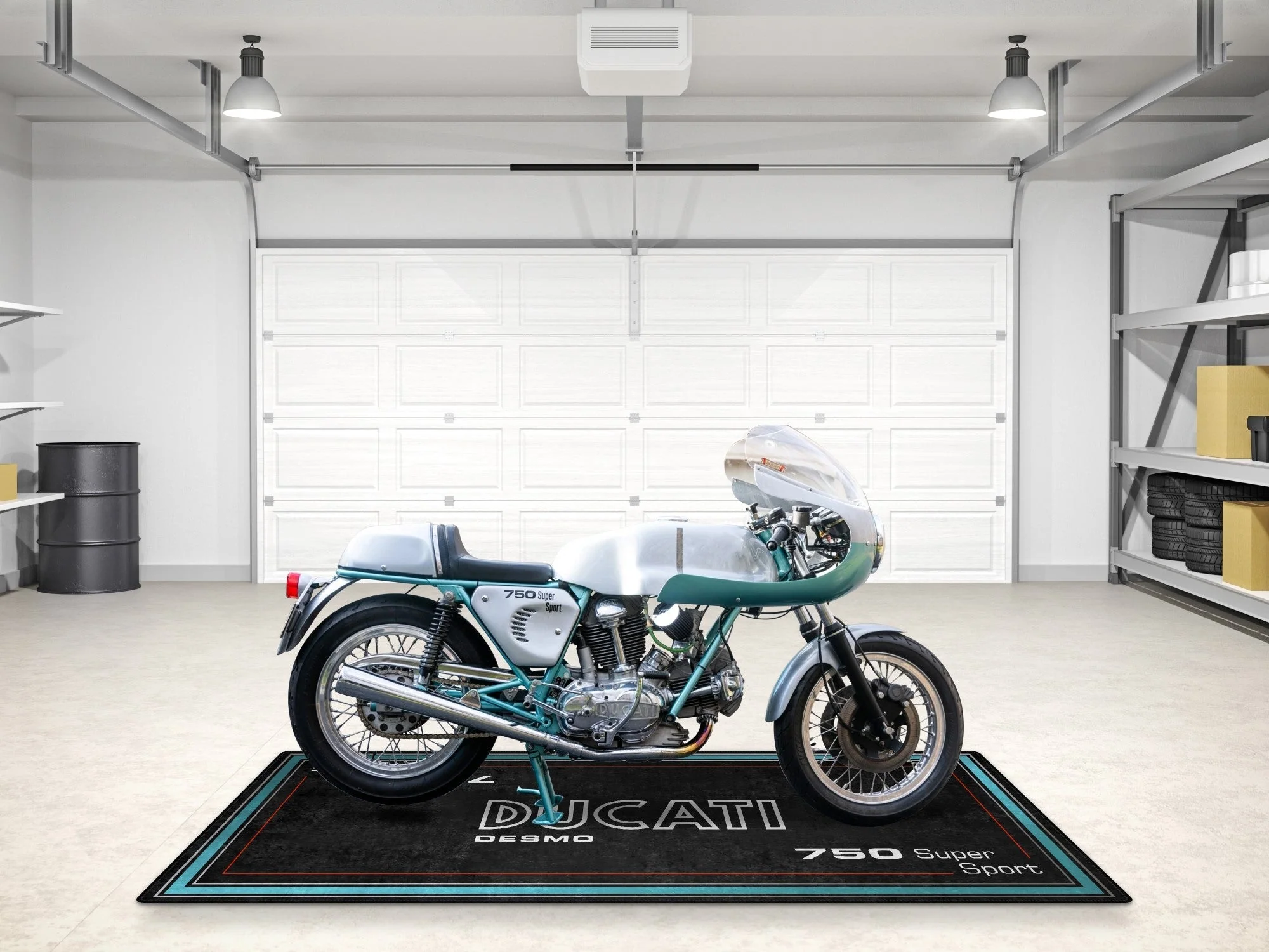 Designed Pit Mat for Ducati Desmo 750 Super Sport Motorcycle - MM7222 - Image 5