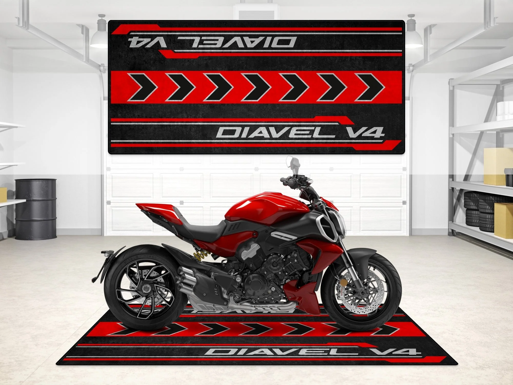 Designed Pit Mat for Ducati Diavel V4 Motorcycle - MM7170 - Image 5