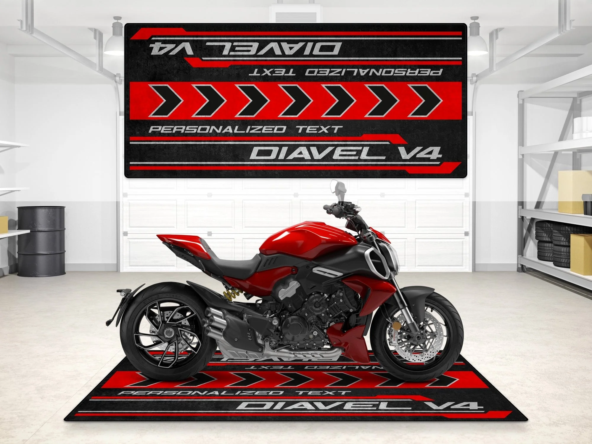 Designed Pit Mat for Ducati Diavel V4 Motorcycle - MM7170 - Image 7