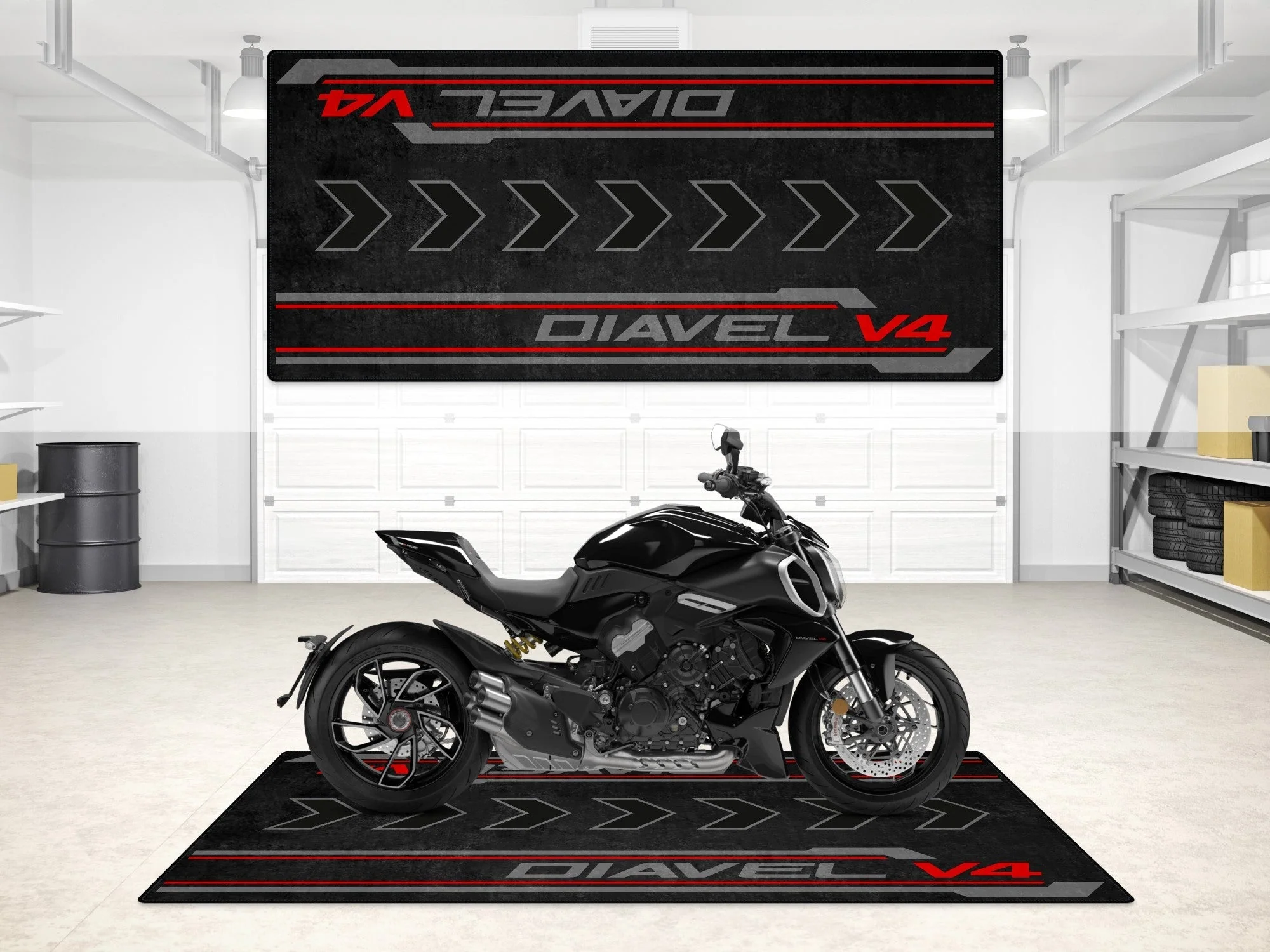 Designed Pit Mat for Ducati Diavel V4 Motorcycle - MM7170 - Image 9