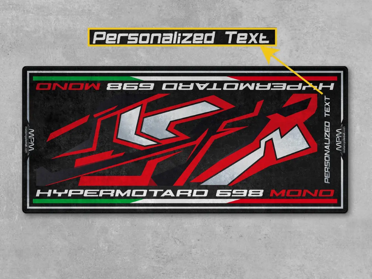 Designed Pit Mat for Ducati Hypermotard 698 Mono RVE Motorcycle - MM4105 - Image 4