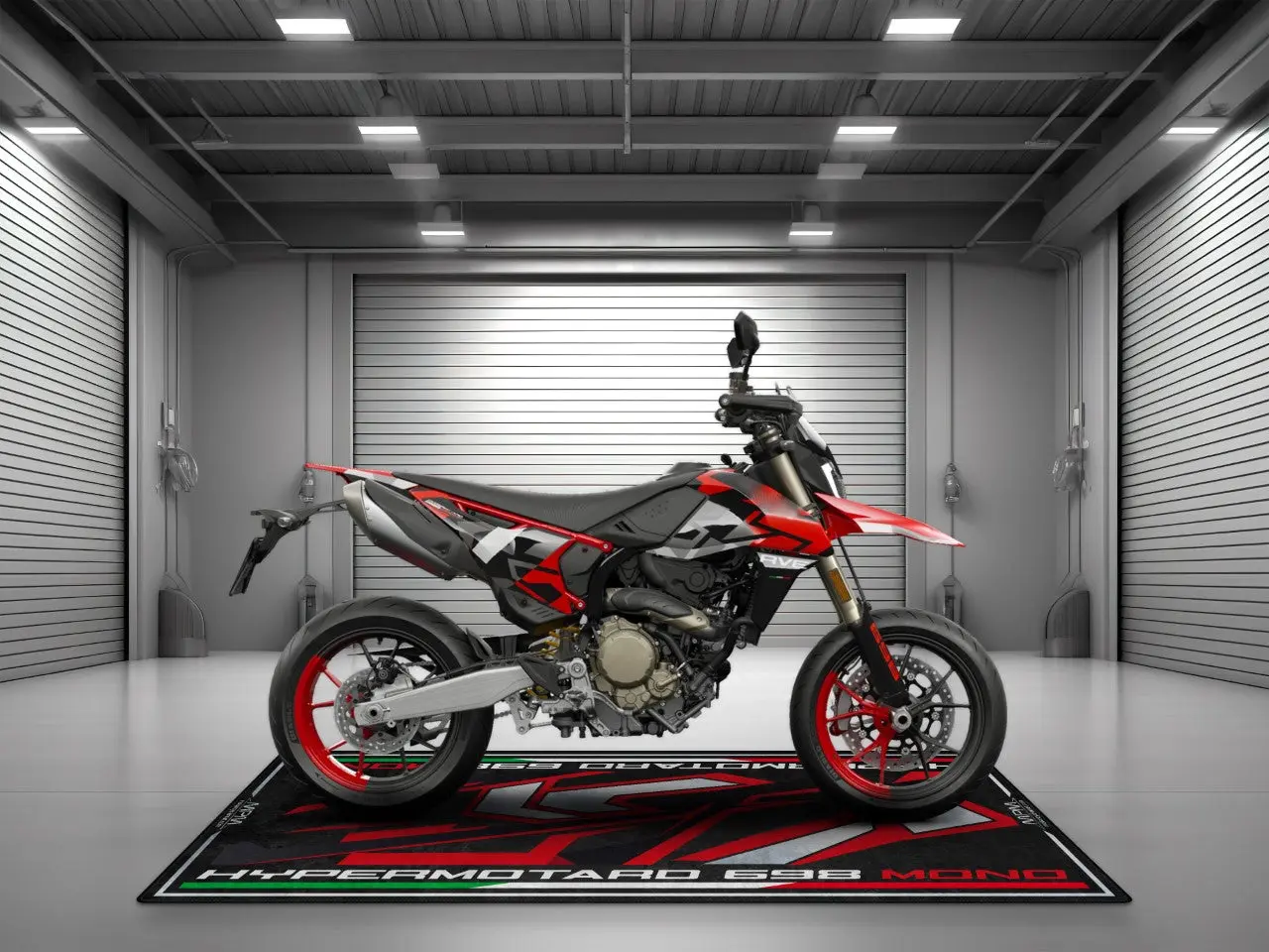 Designed Pit Mat for Ducati Hypermotard 698 Mono RVE Motorcycle - MM4105 - Image 5