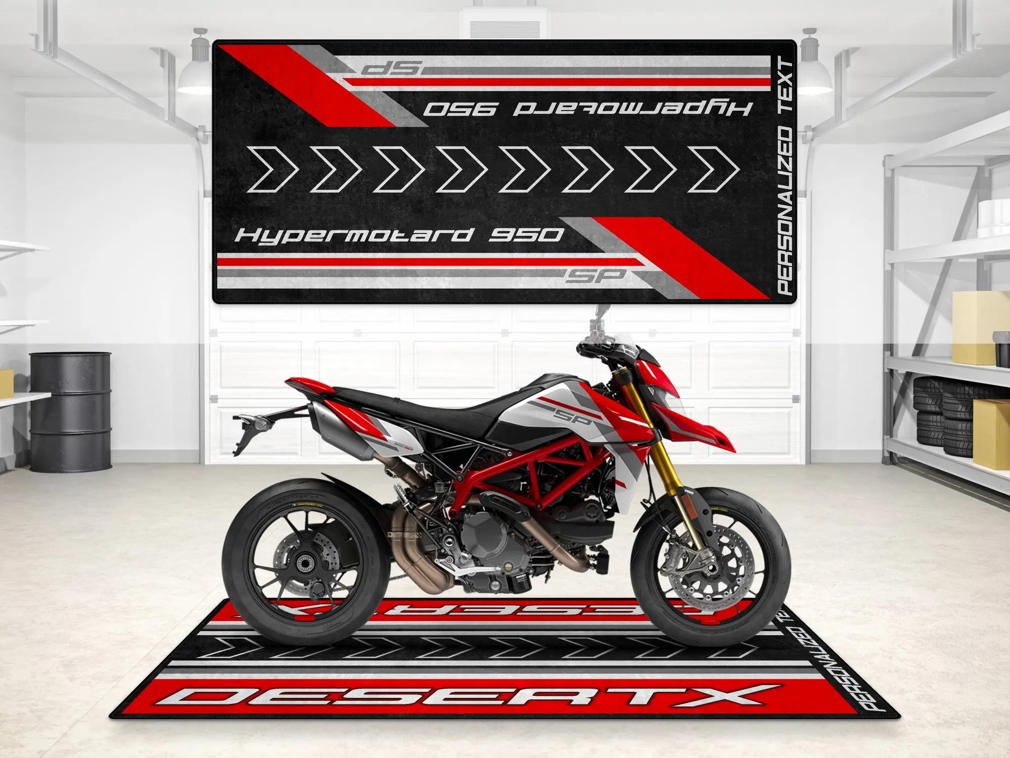 Designed Pit Mat for Ducati Hypermotard 950 SP Motorcycle - MM7257 - Image 3
