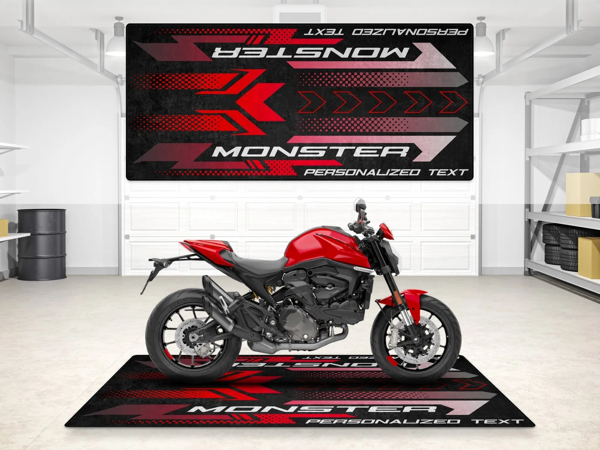 Designed Pit Mat for Ducati Monster Motorcycle - MM7176 - Image 3