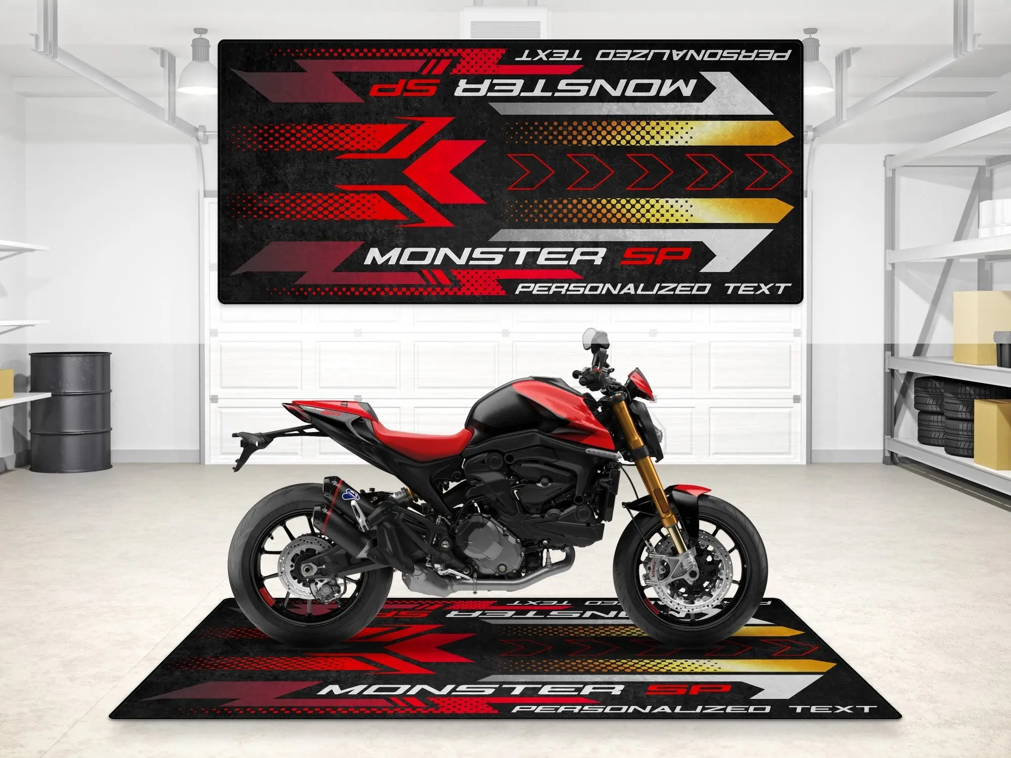 Designed Pit Mat for Ducati Monster SP Motorcycle - MM7196 - Image 3