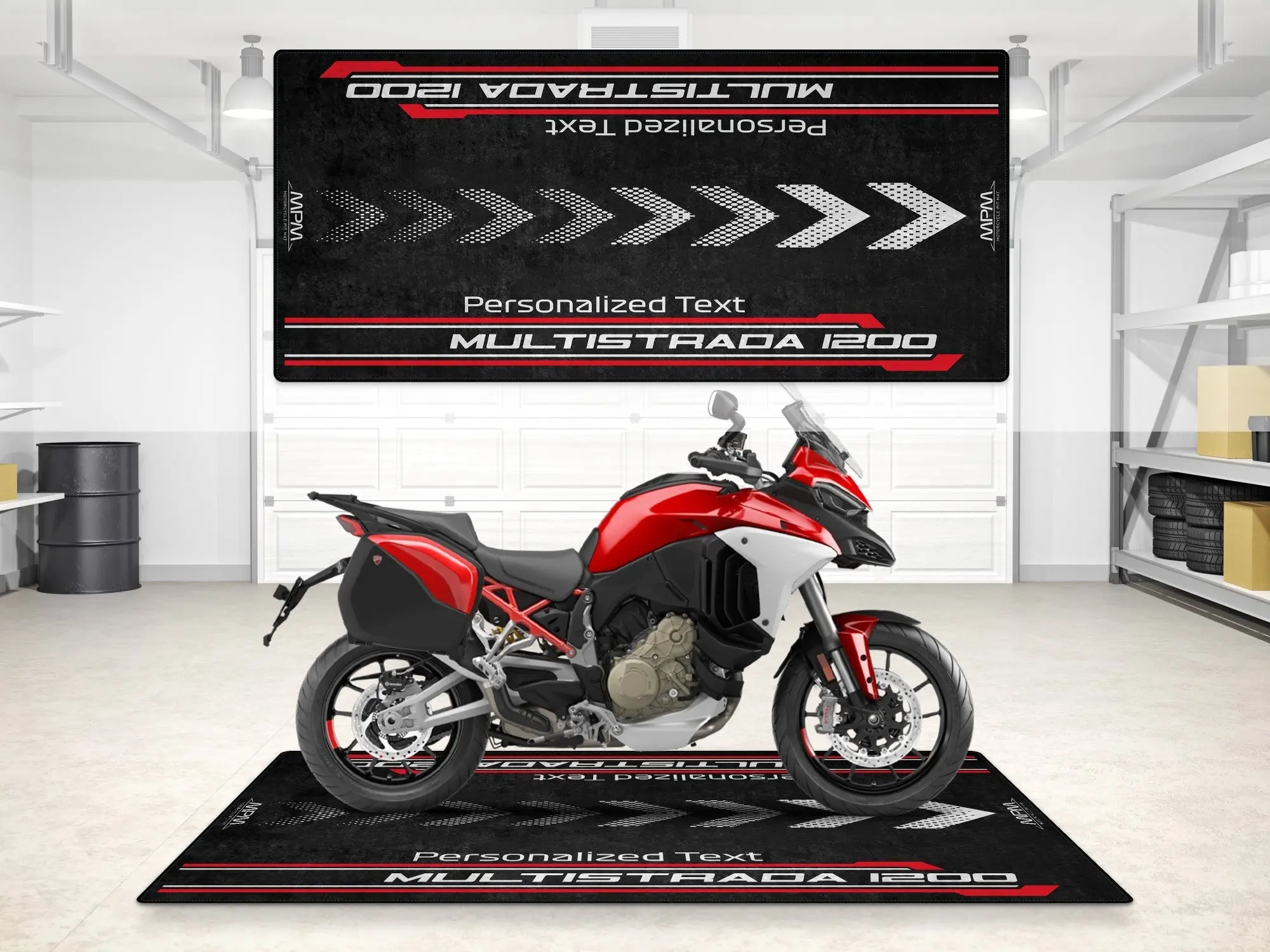 Designed Pit Mat for Ducati Multistrada 1200 Motorcycle - MM7180 - Image 3
