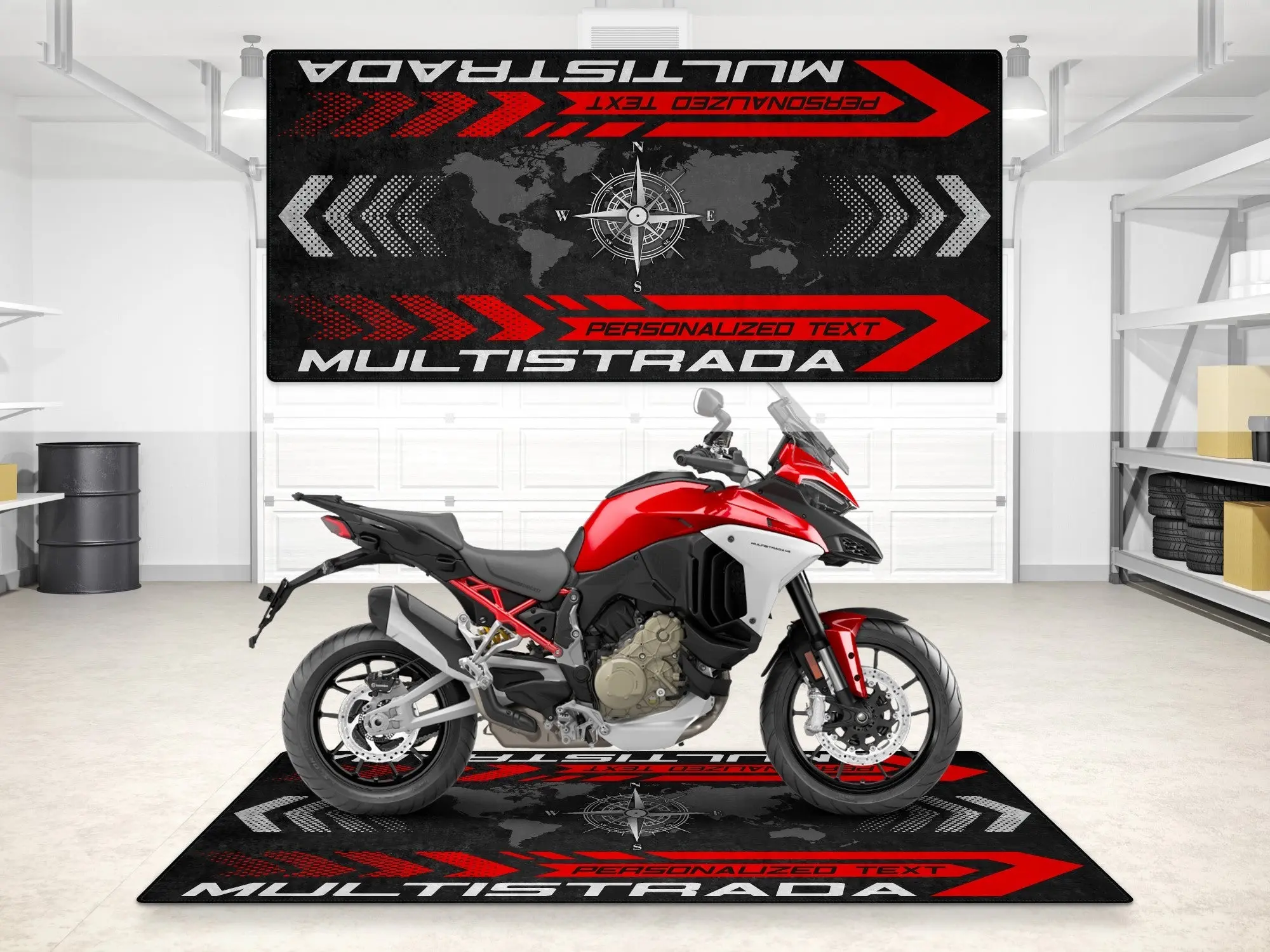 Designed Pit Mat for Ducati Multistrada Motorcycle - MM7177 - Image 7