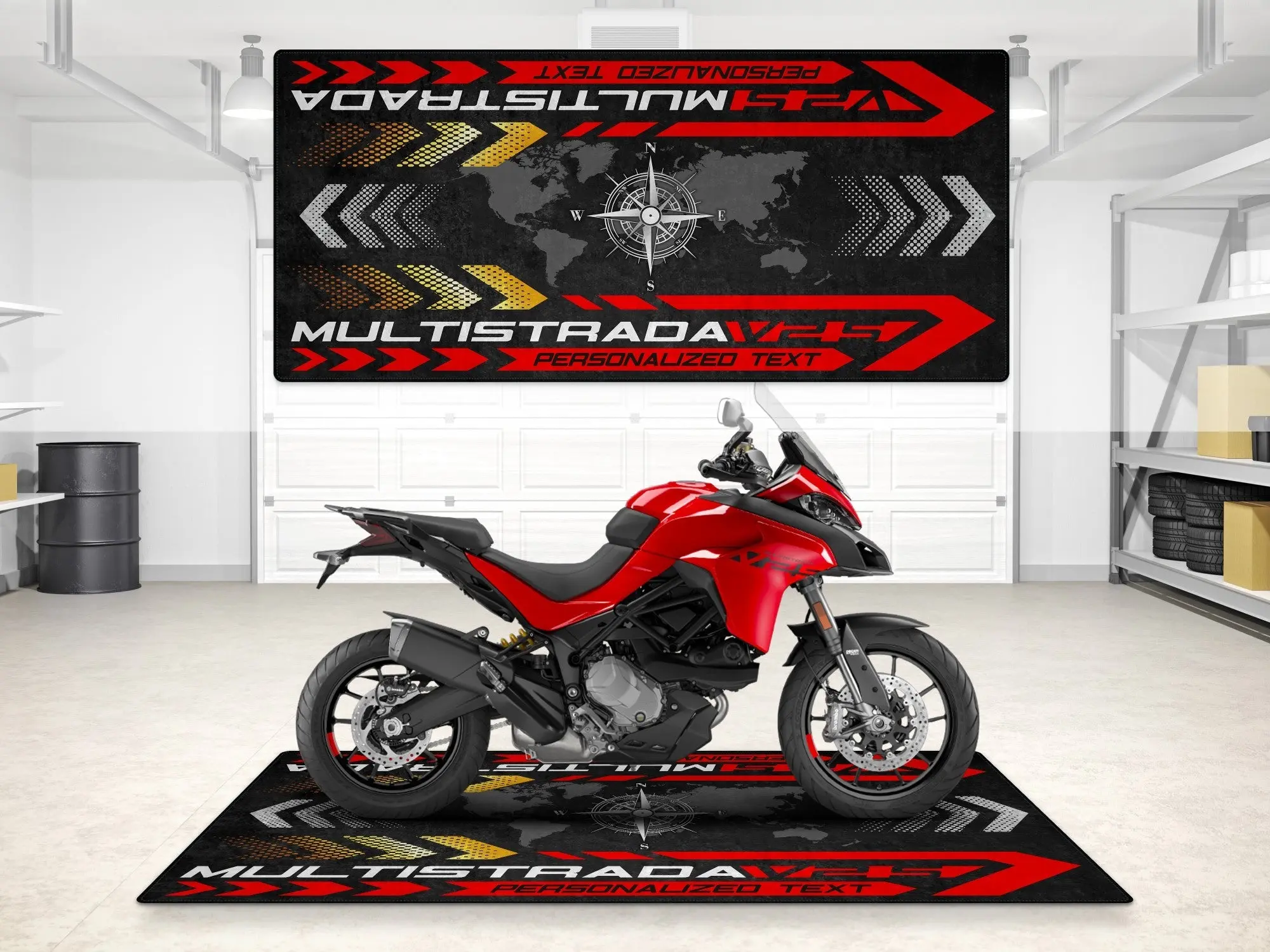 Designed Pit Mat for Ducati Multistrada V2 S Motorcycle - MM7163 - Image 3