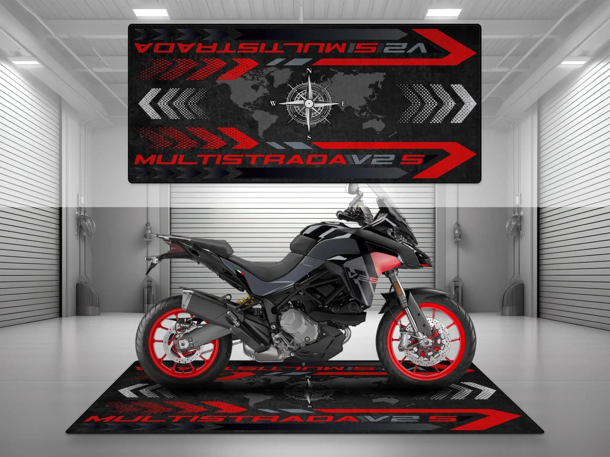 Designed Pit Mat for Ducati Multistrada V2 S Motorcycle - MM7163 - Image 6
