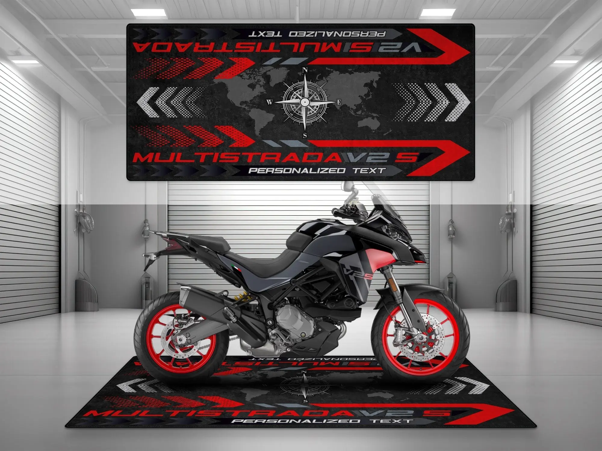 Designed Pit Mat for Ducati Multistrada V2 S Motorcycle - MM7163 - Image 8