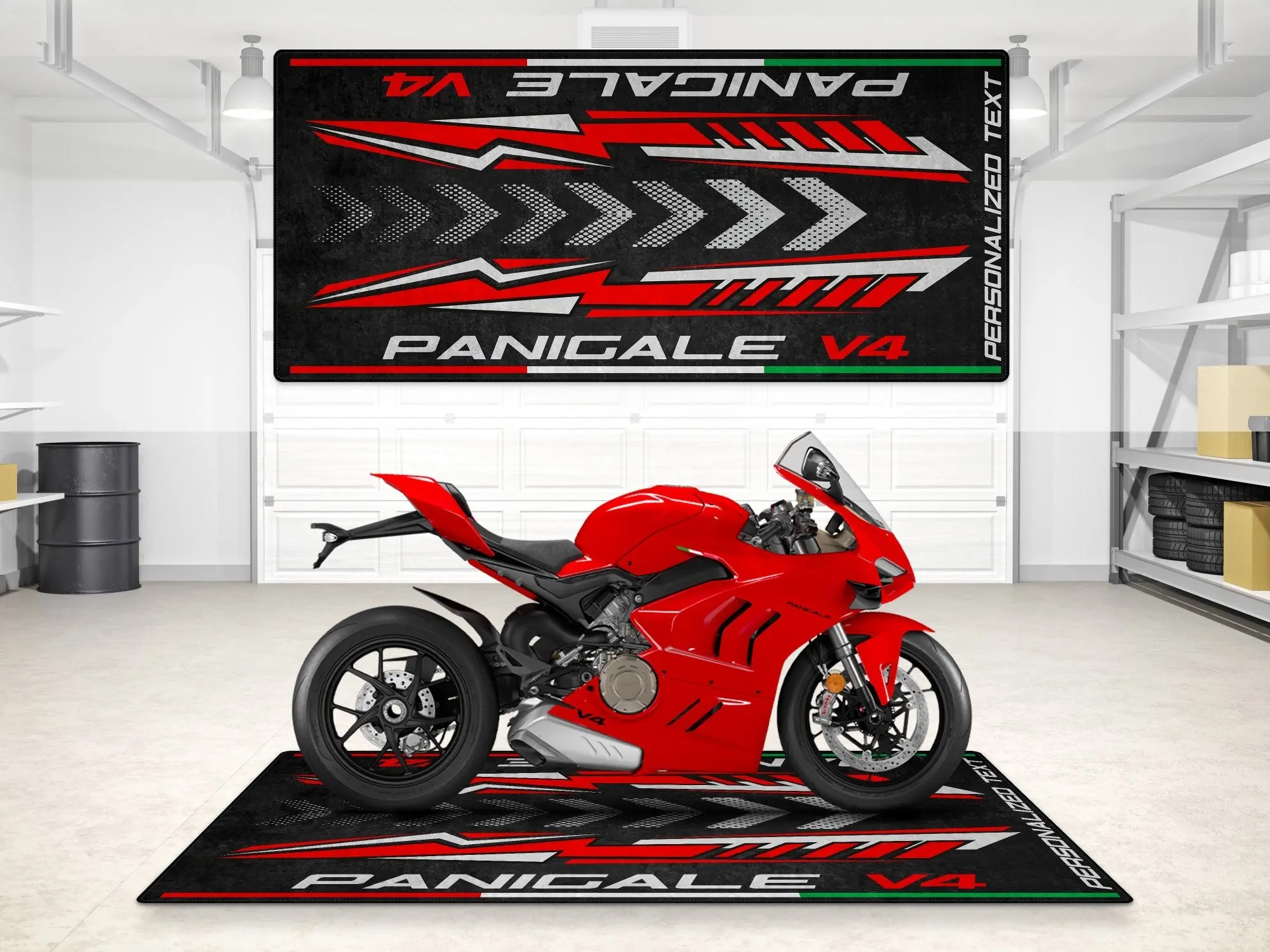 Designed Pit Mat for Ducati Panigale V4 Motorcycle - MM7187 - Image 3