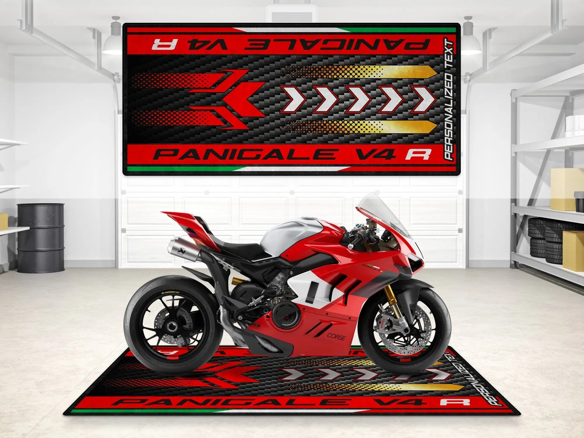 Designed Pit Mat for Ducati Panigale V4 R Motorcycle - MM7189 - Image 3