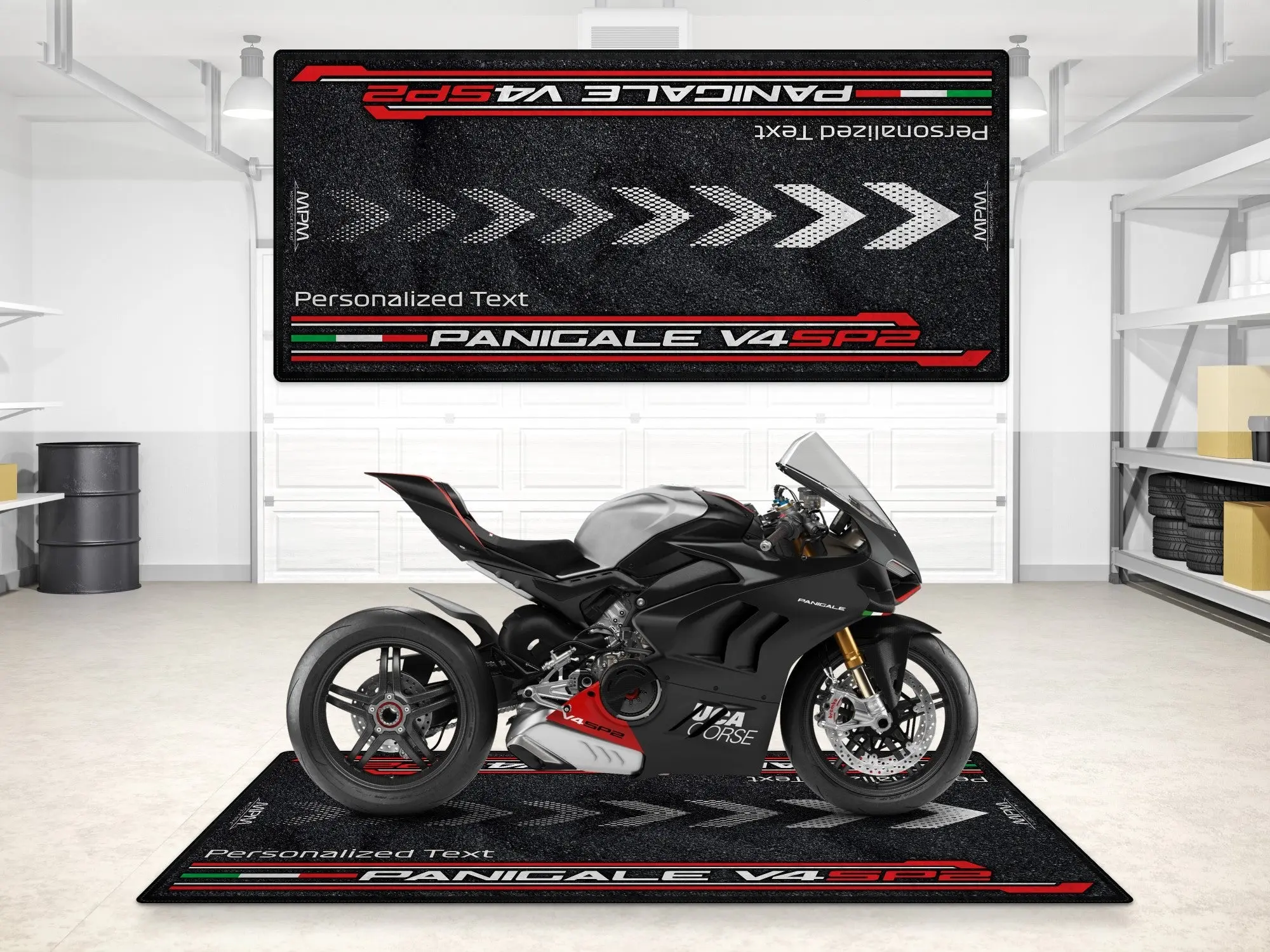 Designed Pit Mat for Ducati Panigale V4SP2 Motorcycle - MM7190 - Image 3