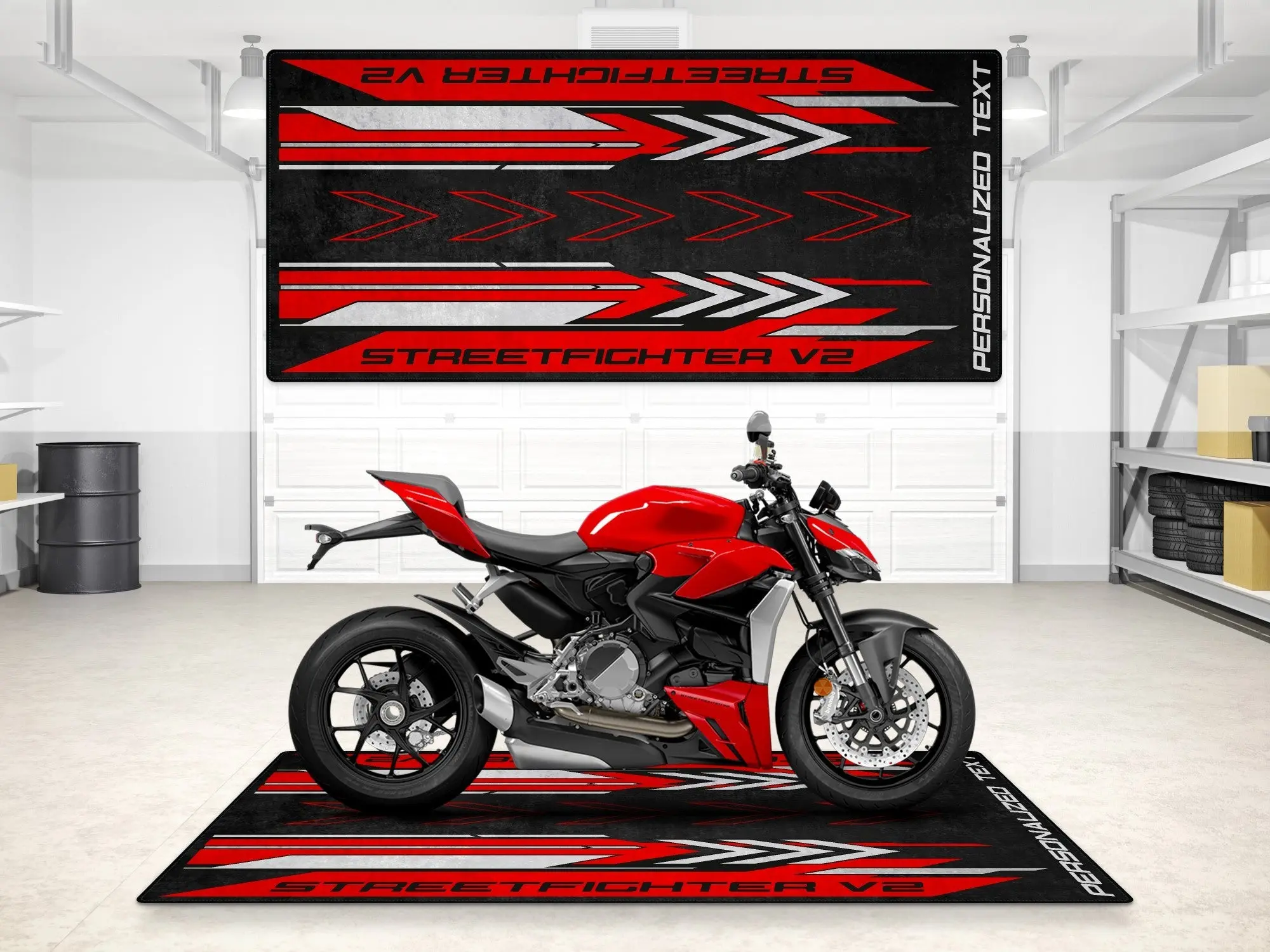 Designed Pit Mat for Ducati Streetfighter V2 Motorcycle - MM7258 - Image 3