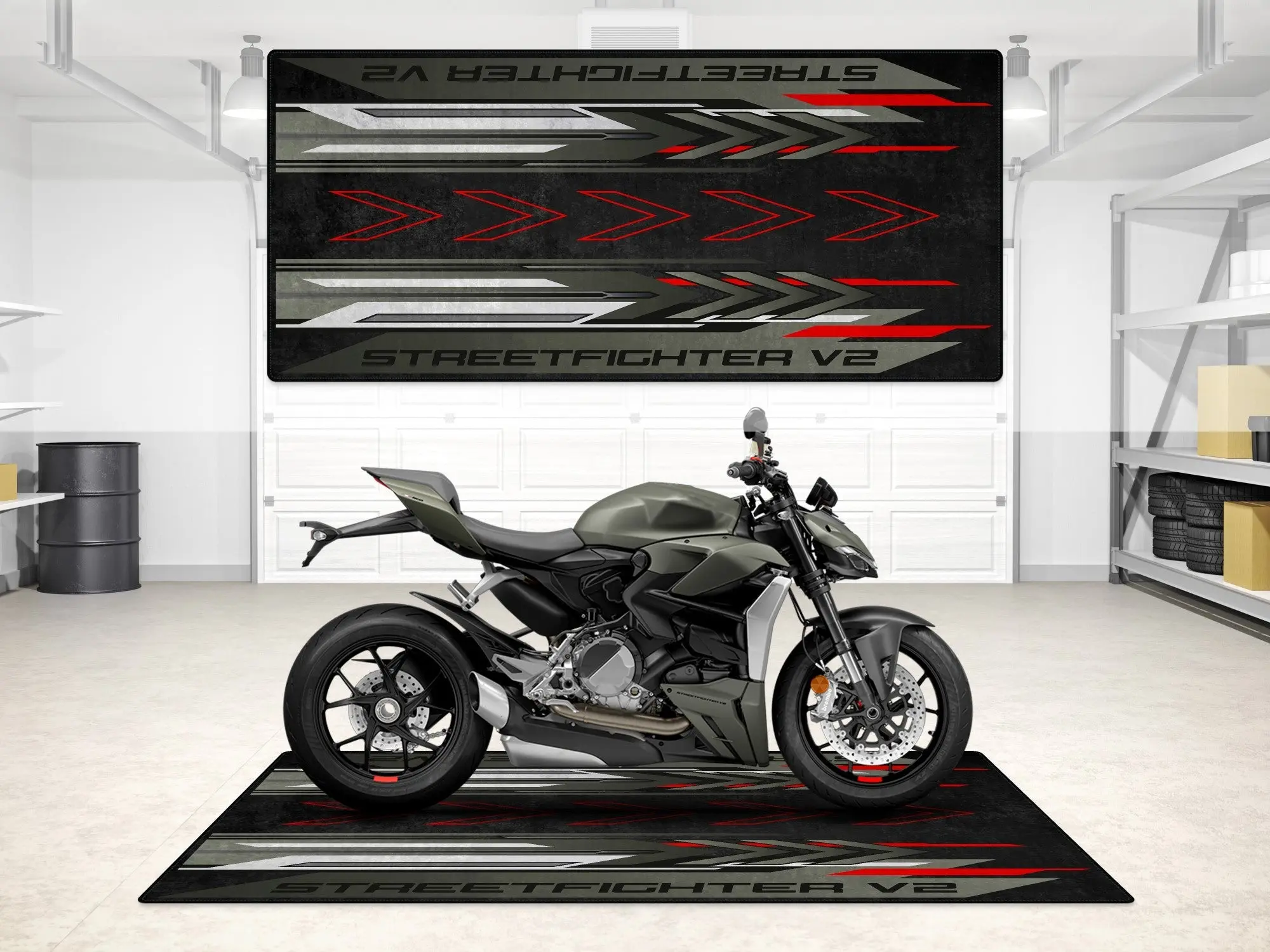 Designed Pit Mat for Ducati Streetfighter V2 Motorcycle - MM7258 - Image 6