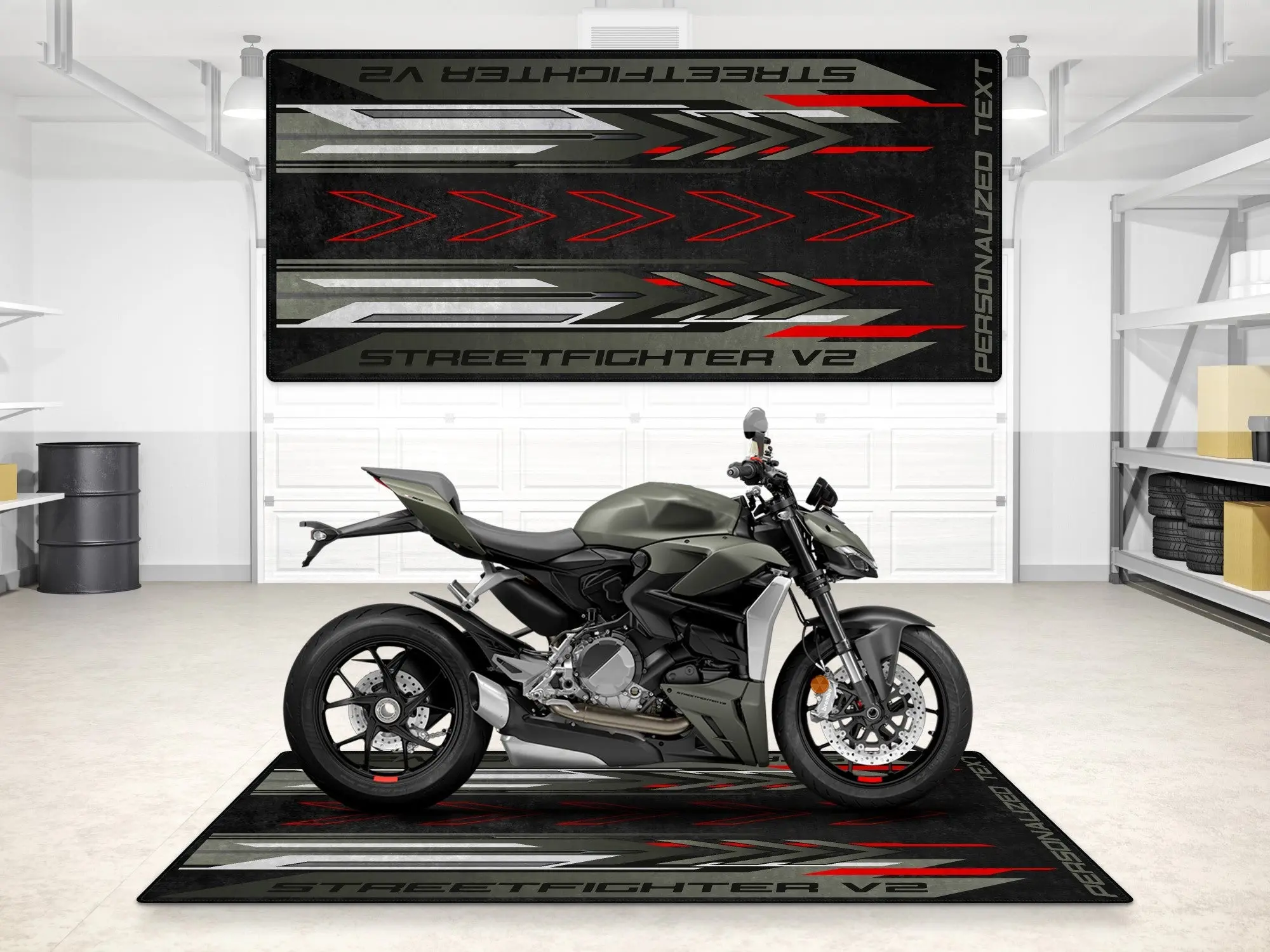 Designed Pit Mat for Ducati Streetfighter V2 Motorcycle - MM7258 - Image 8