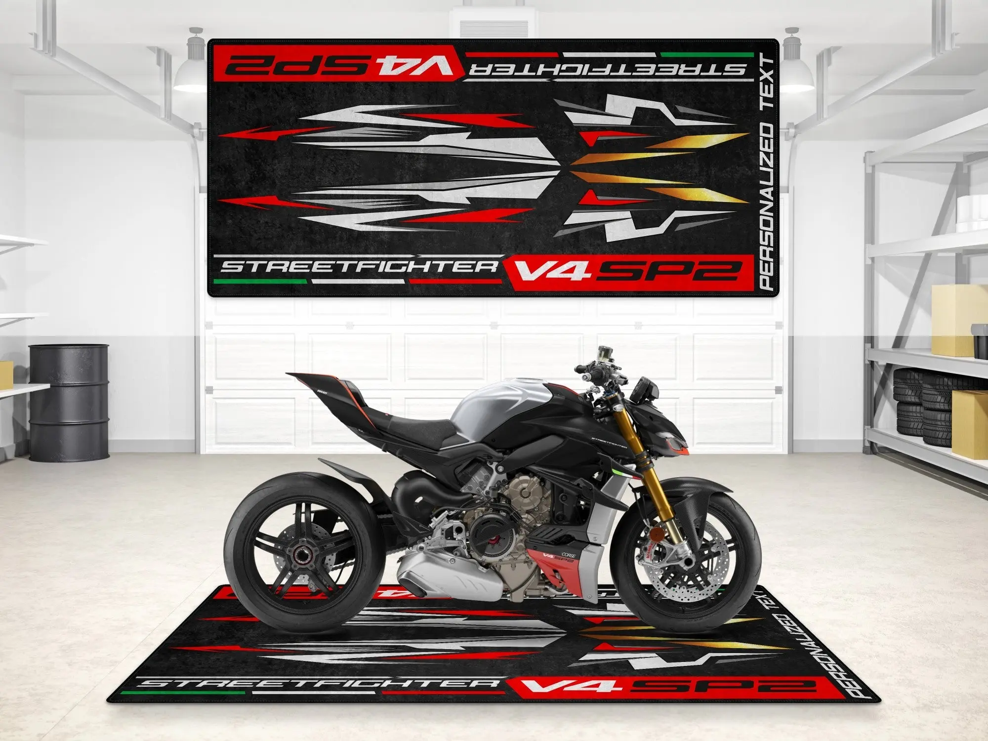 Designed Pit Mat for Ducati Streetfighter V4 SP2 Motorcycle - MM7261 - Image 3