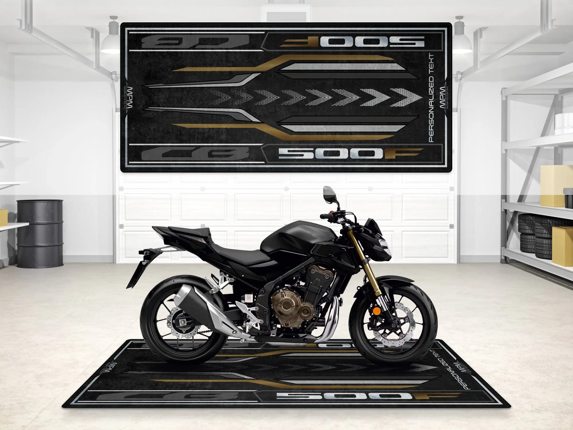 Designed Pit Mat for Honda CB500F Motorcycle - MM7450 - Image 3