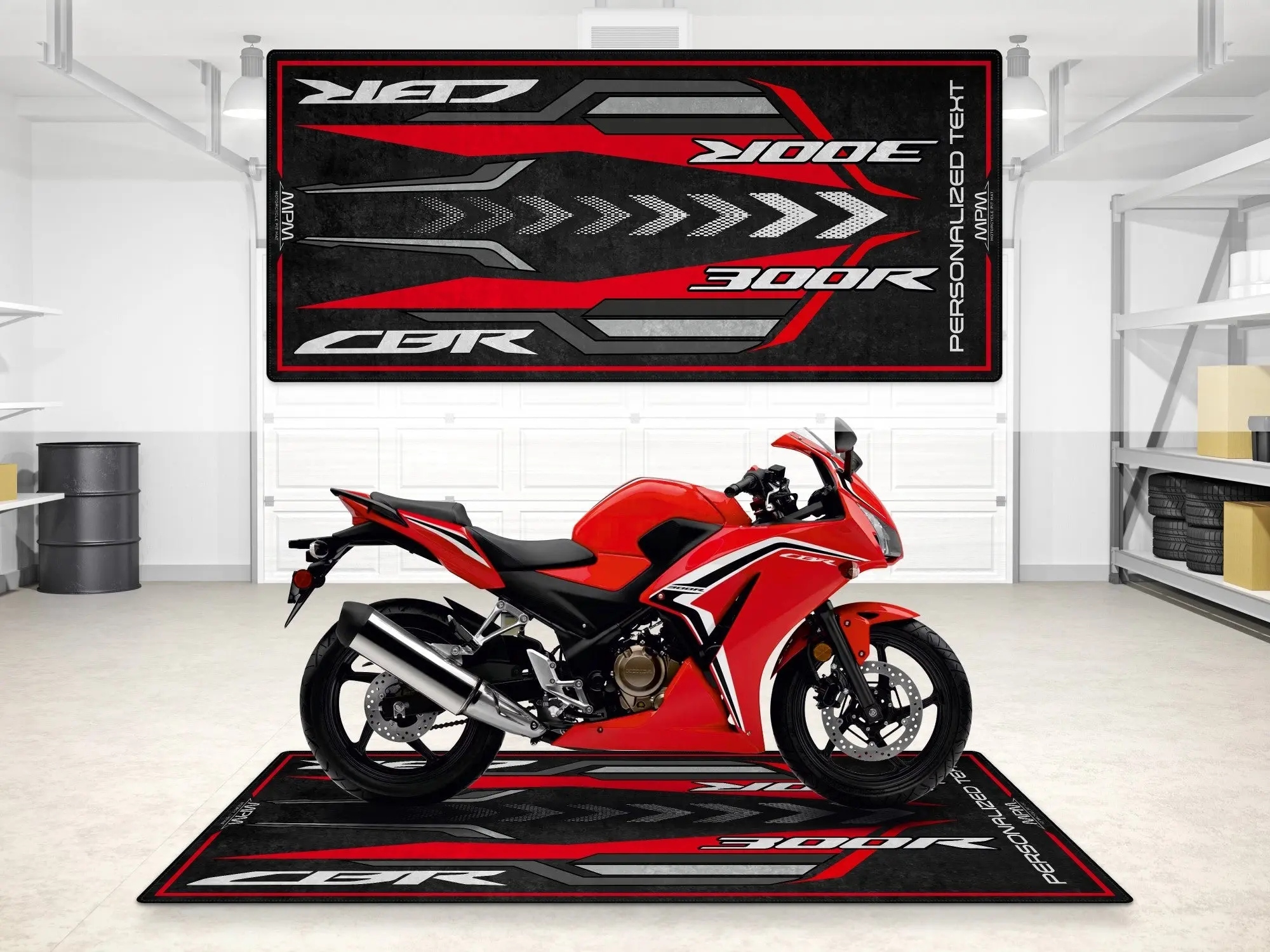 Designed Pit Mat for Honda CBR300R Motorcycle - MM7446 - Image 3