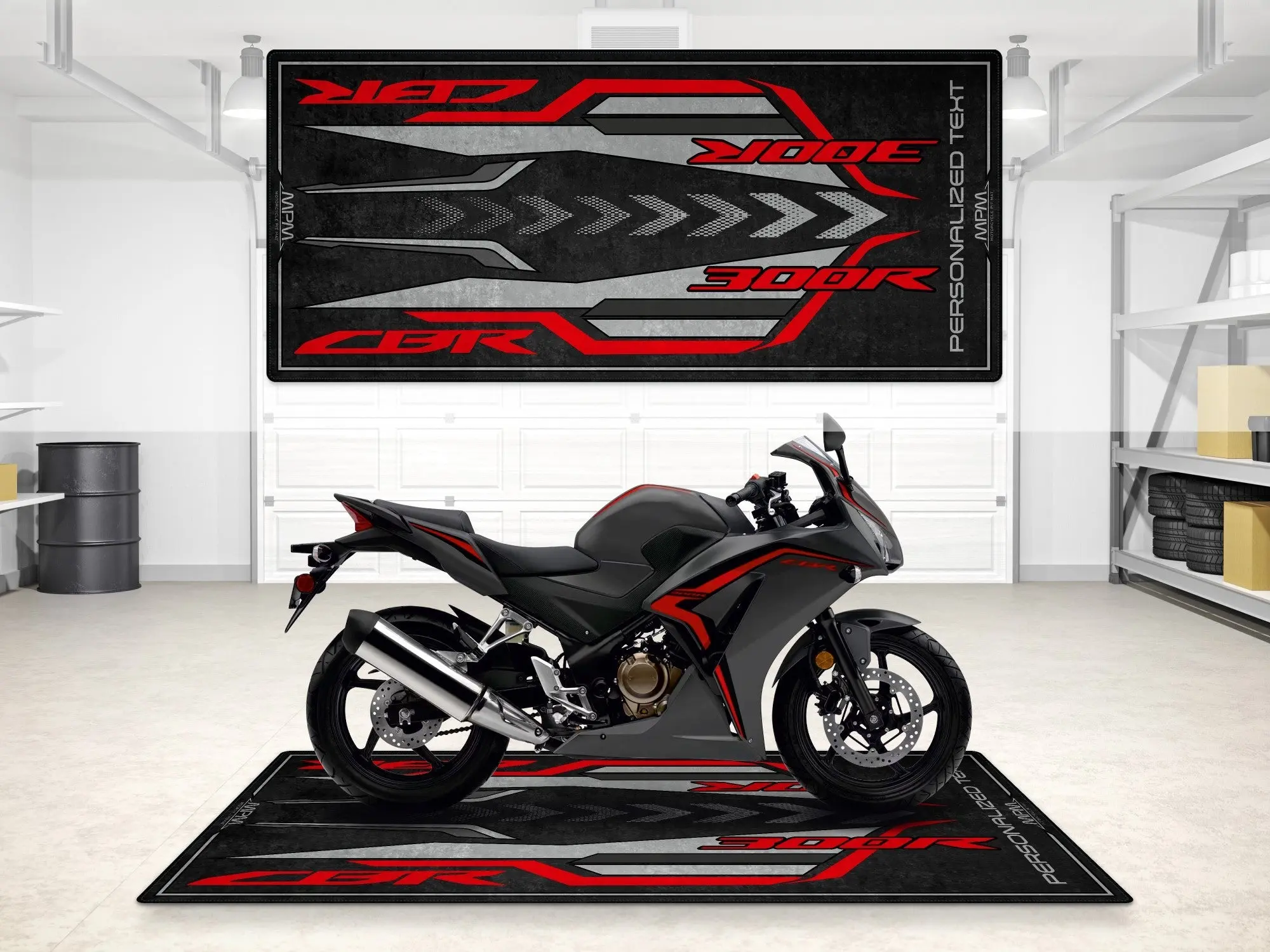 Designed Pit Mat for Honda CBR300R Motorcycle - MM7446 - Image 8