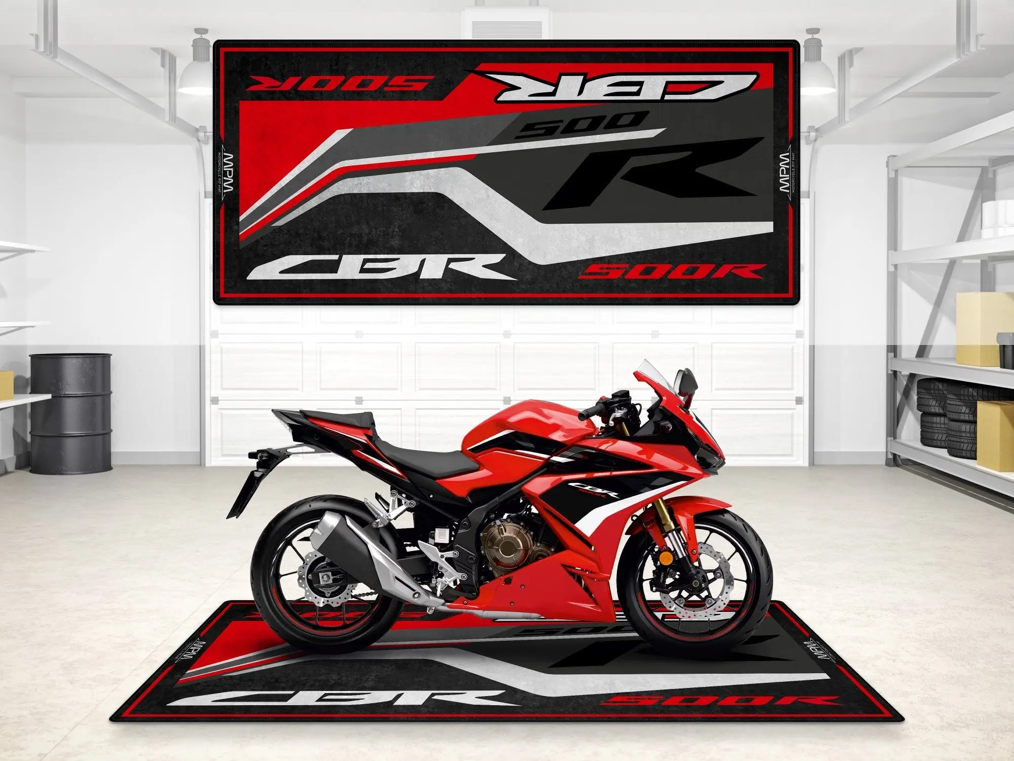 Designed Pit Mat for Honda CBR500R Motorcycle - MM7445 - Image 3