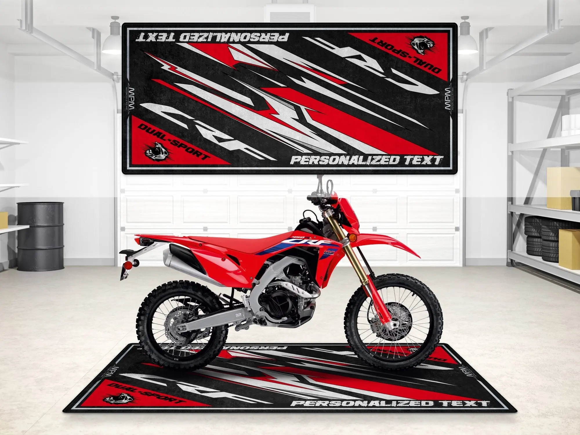 Designed Pit Mat for Honda CRF Motorcycle - MM7457 - Image 3