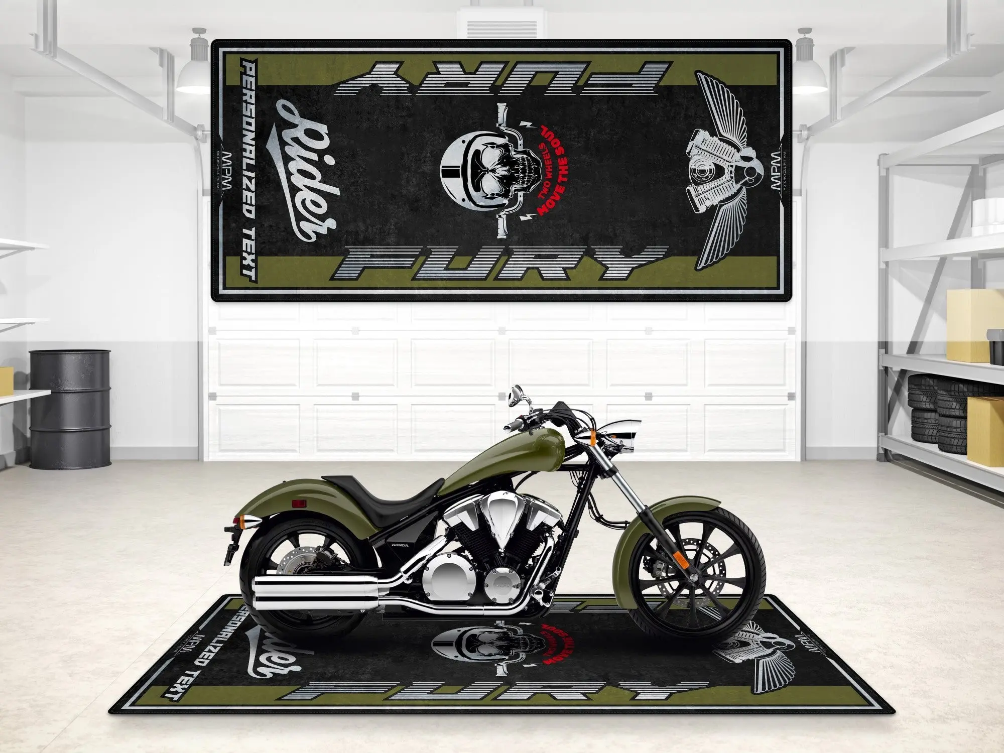 Designed Pit Mat for Honda Fury Motorcycle - MM7435 - Image 3