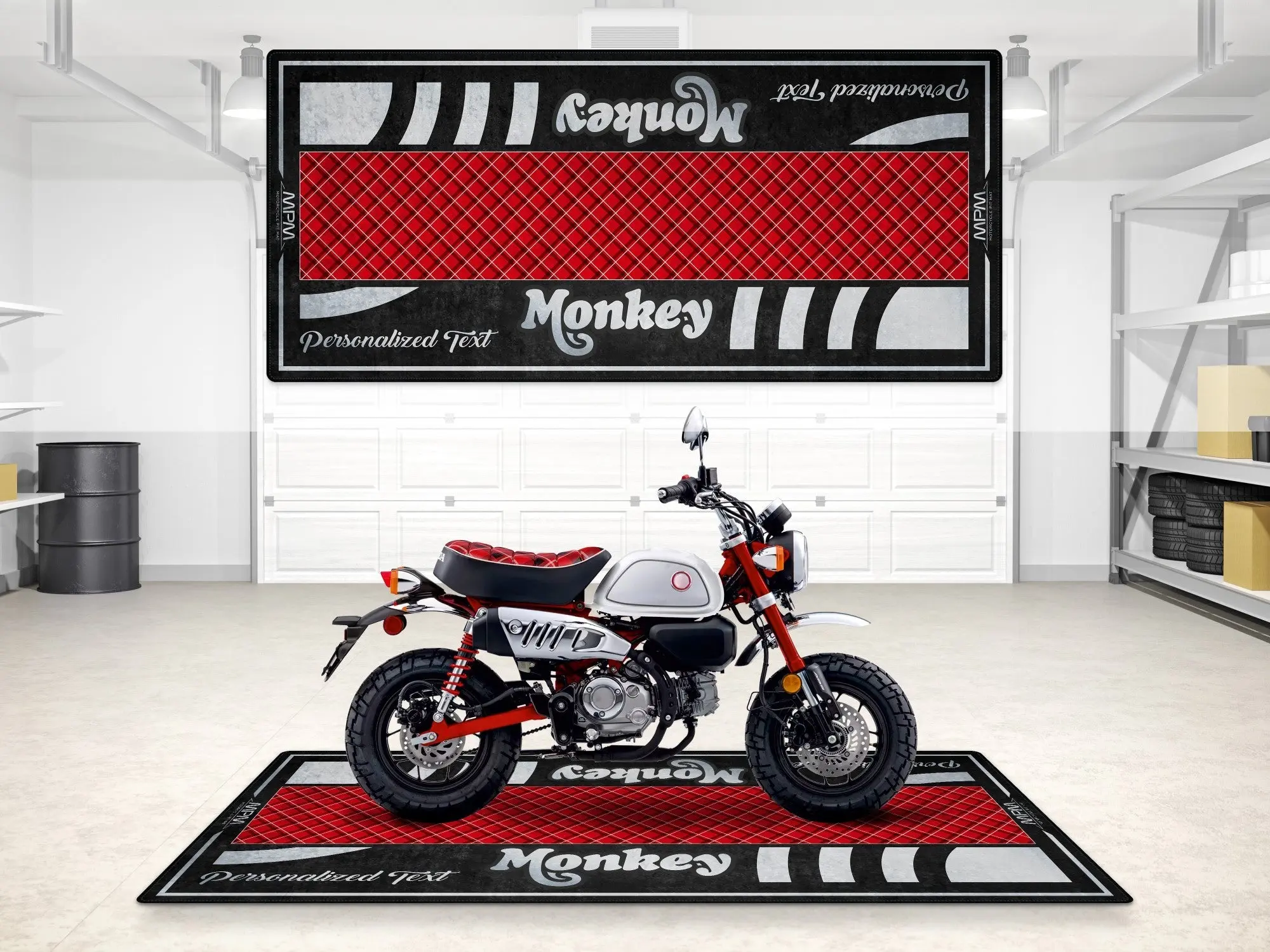 Designed Pit Mat for Honda Monkey Motorcycle - MM7458 - Image 3