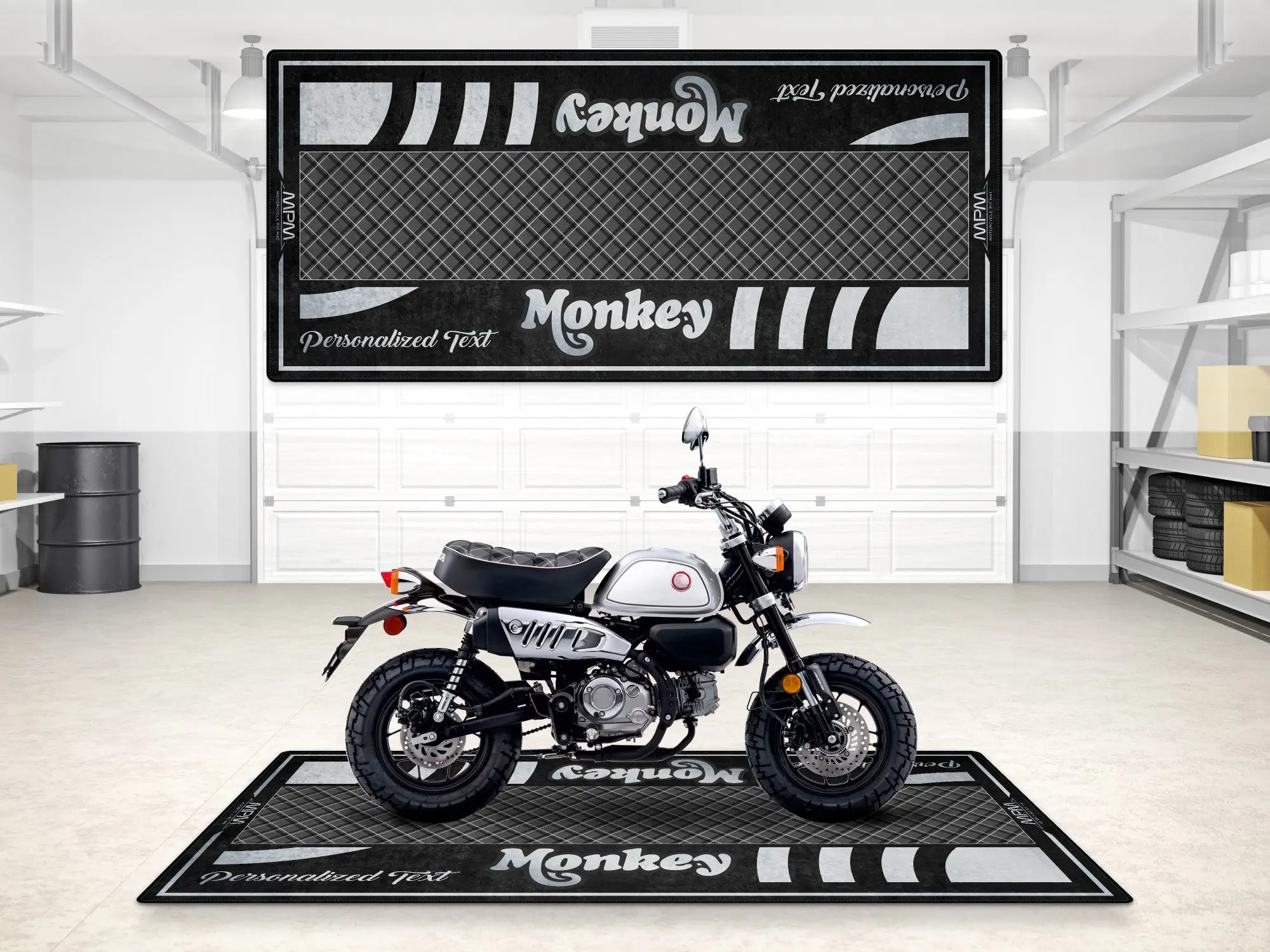 Designed Pit Mat for Honda Monkey Motorcycle - MM7458 - Image 8