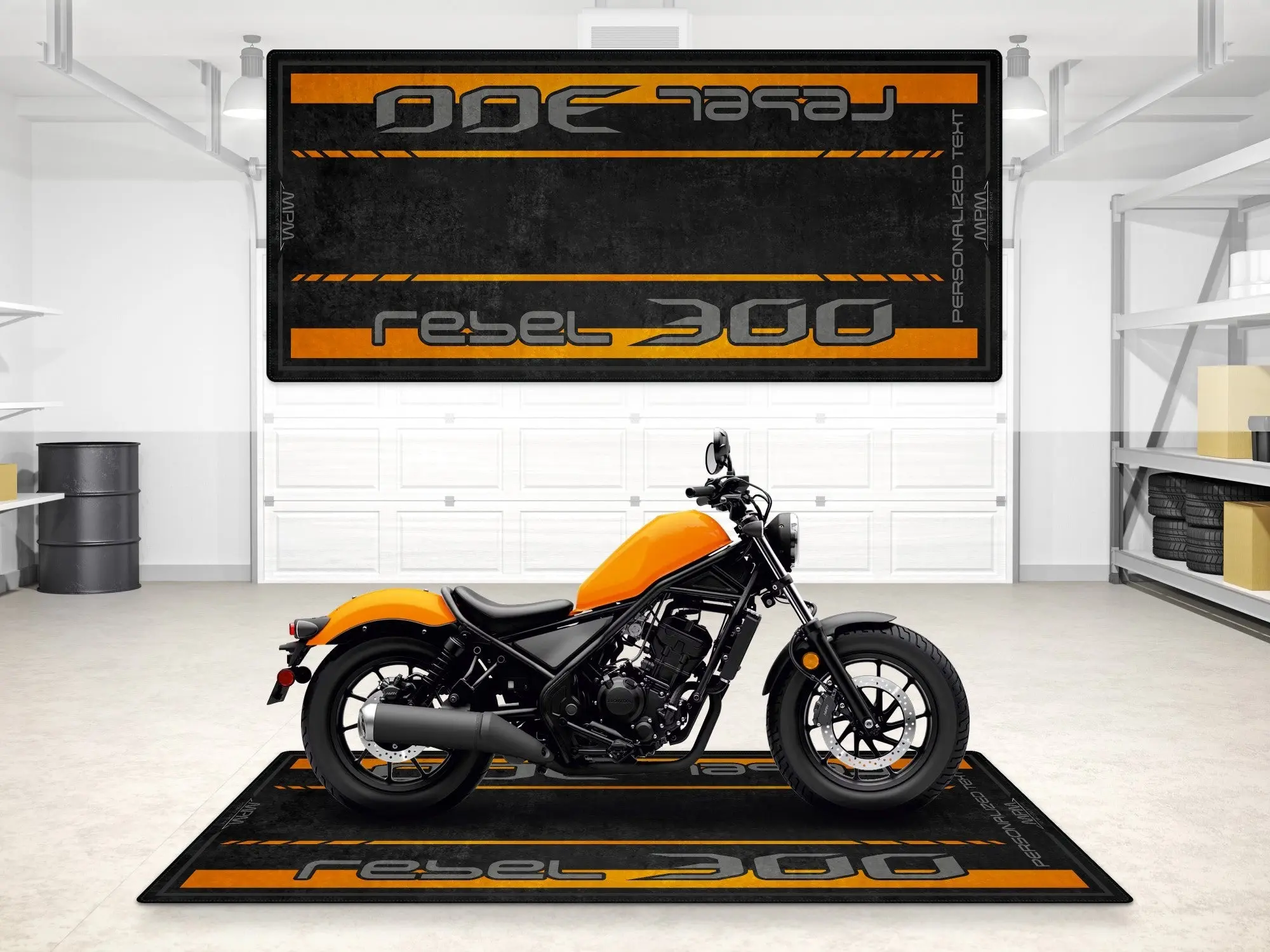 Designed Pit Mat for Honda Rebel 300 Motorcycle - MM7440 - Image 3
