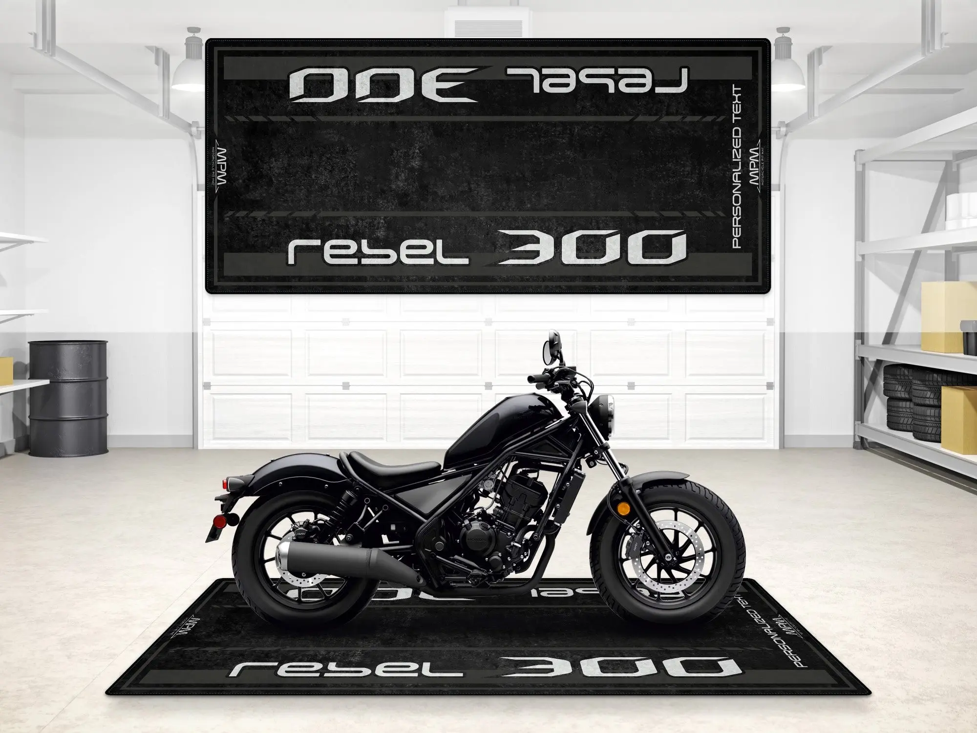 Designed Pit Mat for Honda Rebel 300 Motorcycle - MM7440 - Image 8