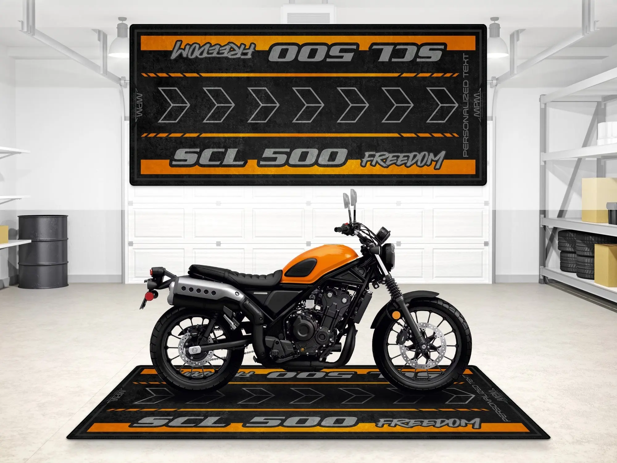 Designed Pit Mat for Honda SCL500 Motorcycle - MM7448 - Image 3