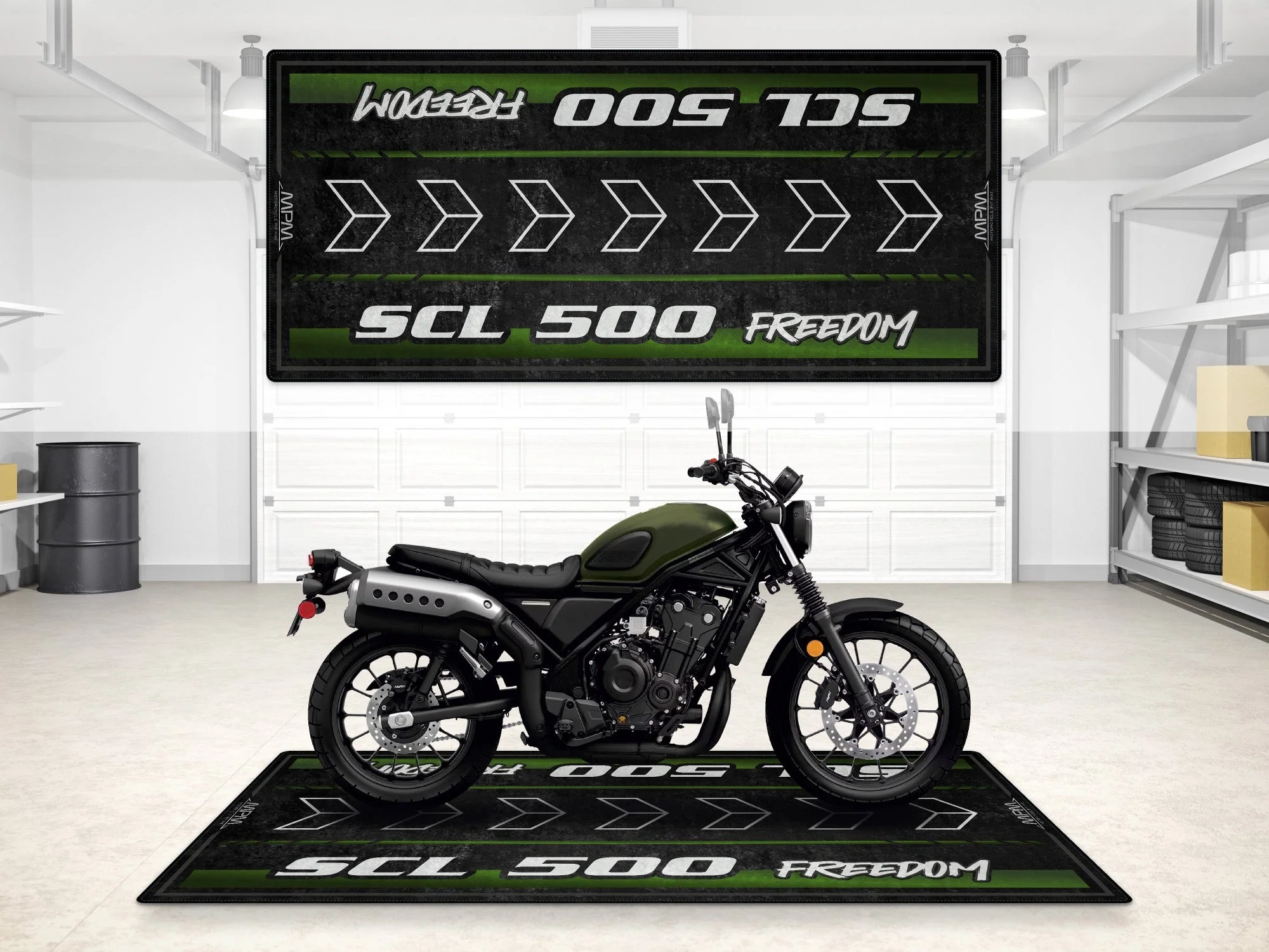 Designed Pit Mat for Honda SCL500 Motorcycle - MM7448 - Image 5