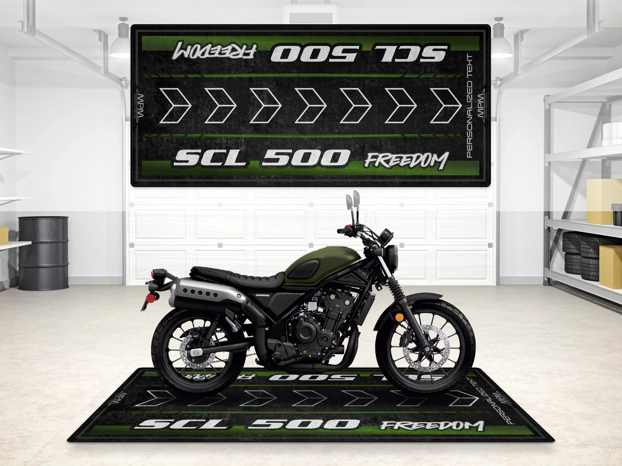 Designed Pit Mat for Honda SCL500 Motorcycle - MM7448 - Image 7