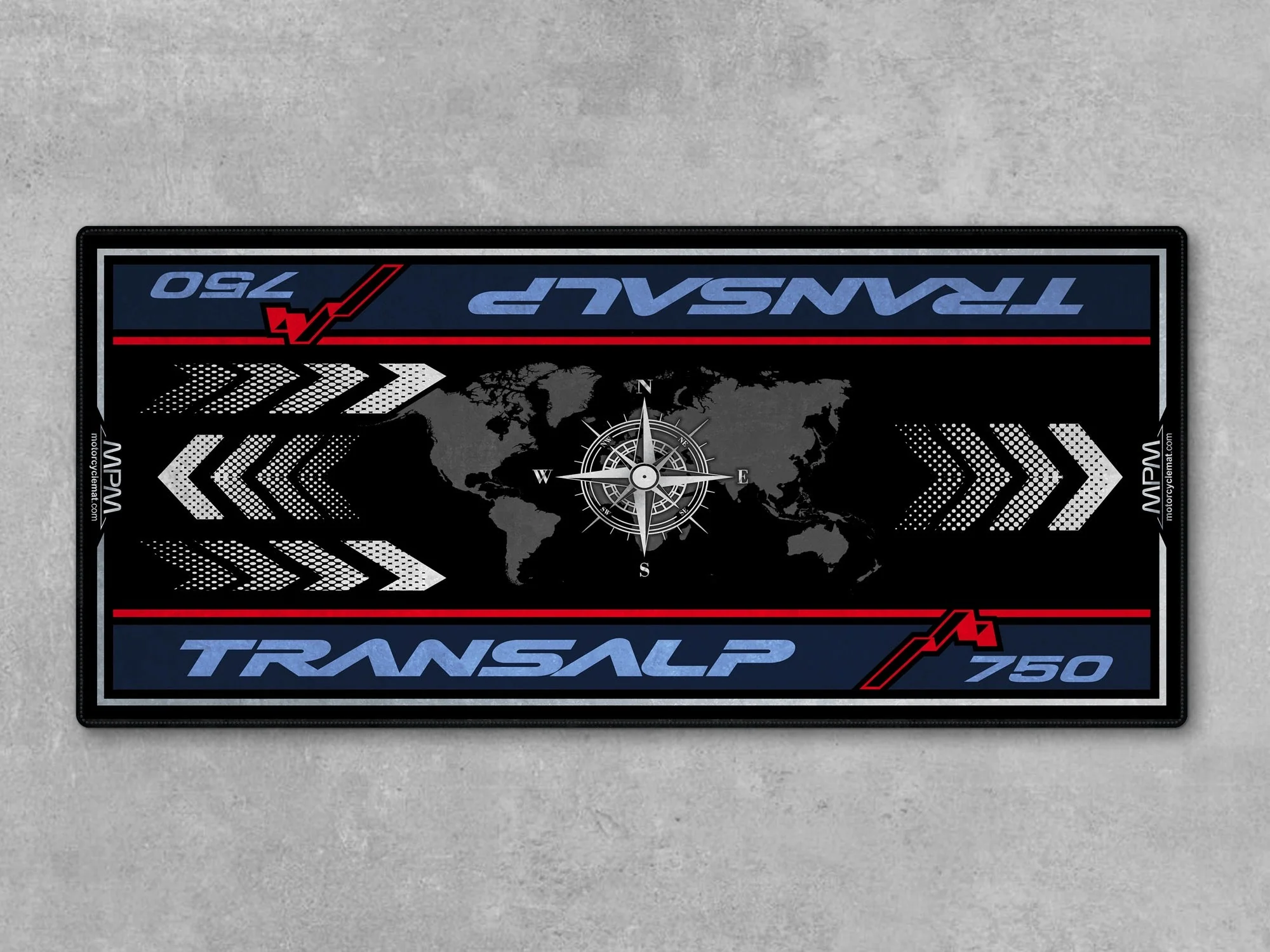 Designed Pit Mat for Honda Transalp 750 Motorcycle - MM7453 - Image 2