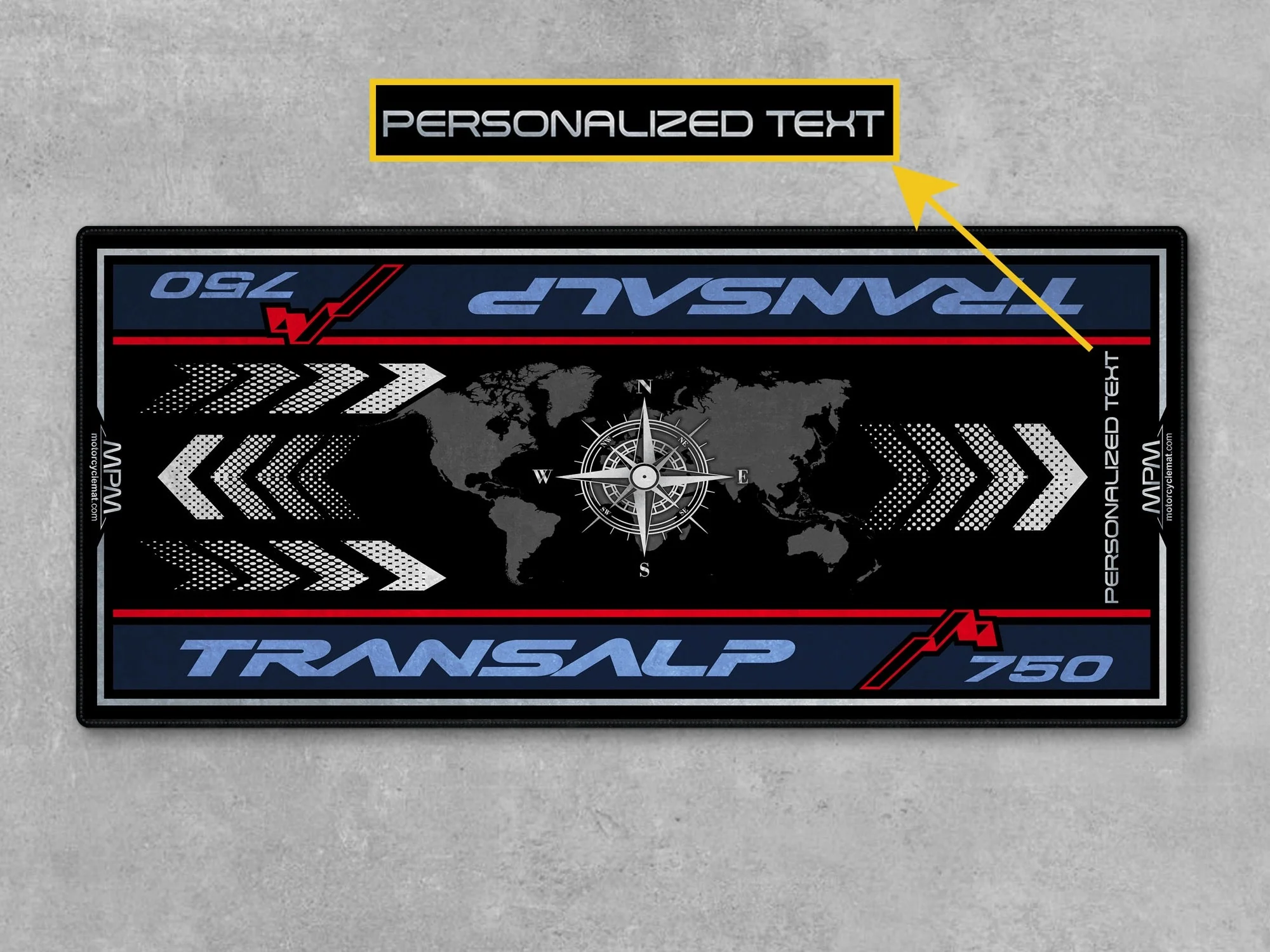 Designed Pit Mat for Honda Transalp 750 Motorcycle - MM7453 - Image 4