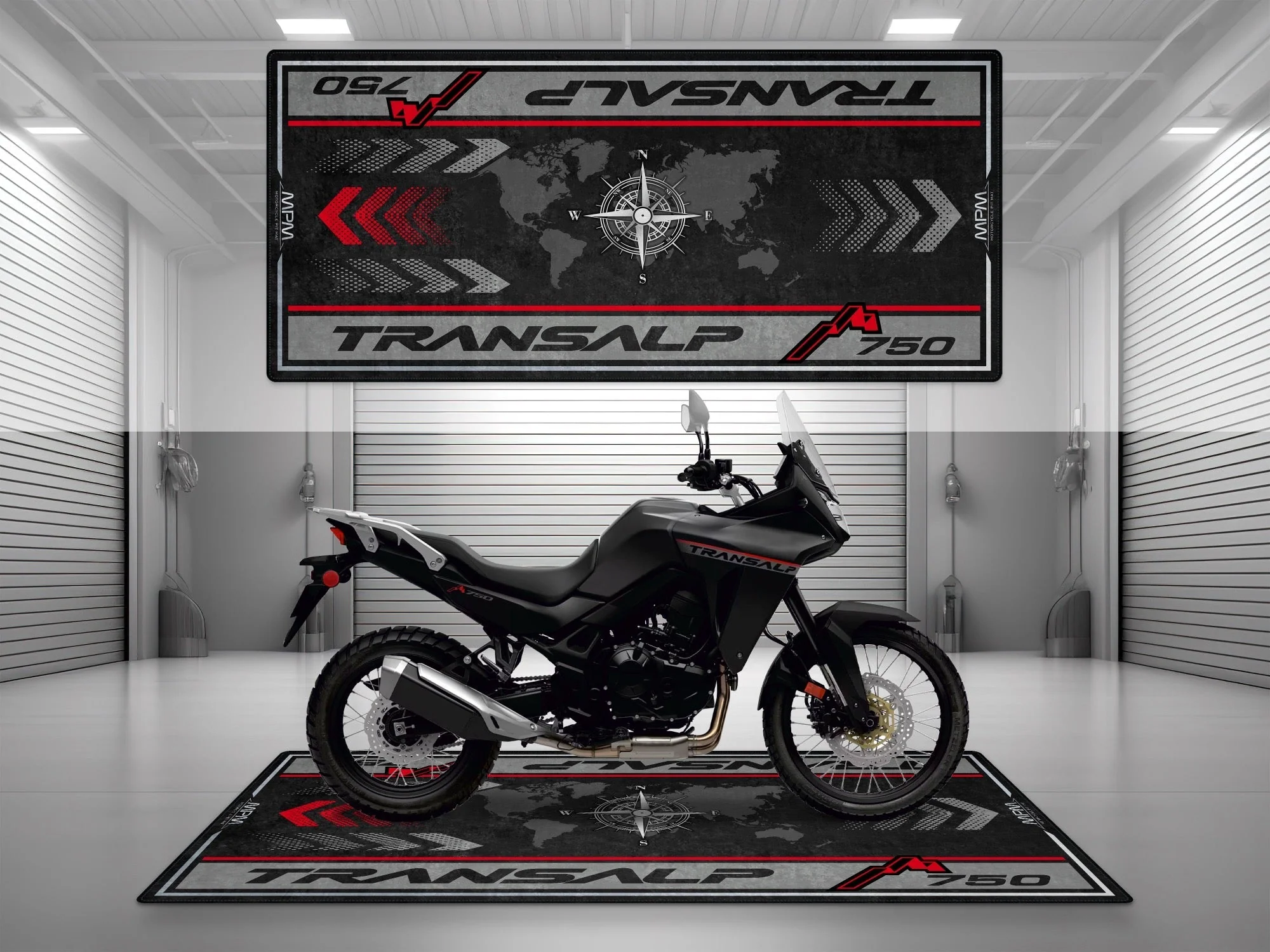 Designed Pit Mat for Honda Transalp 750 Motorcycle - MM7453 - Image 5