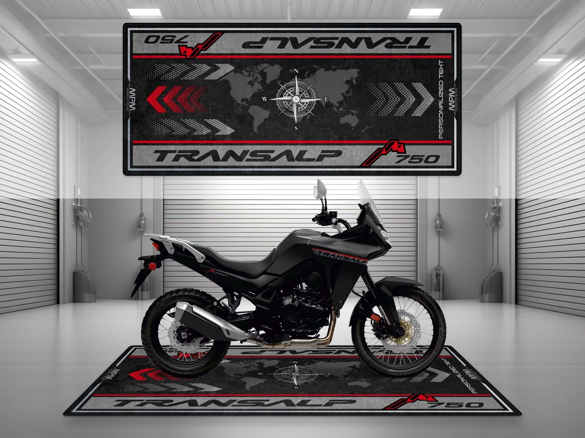 Designed Pit Mat for Honda Transalp 750 Motorcycle - MM7453 - Image 7