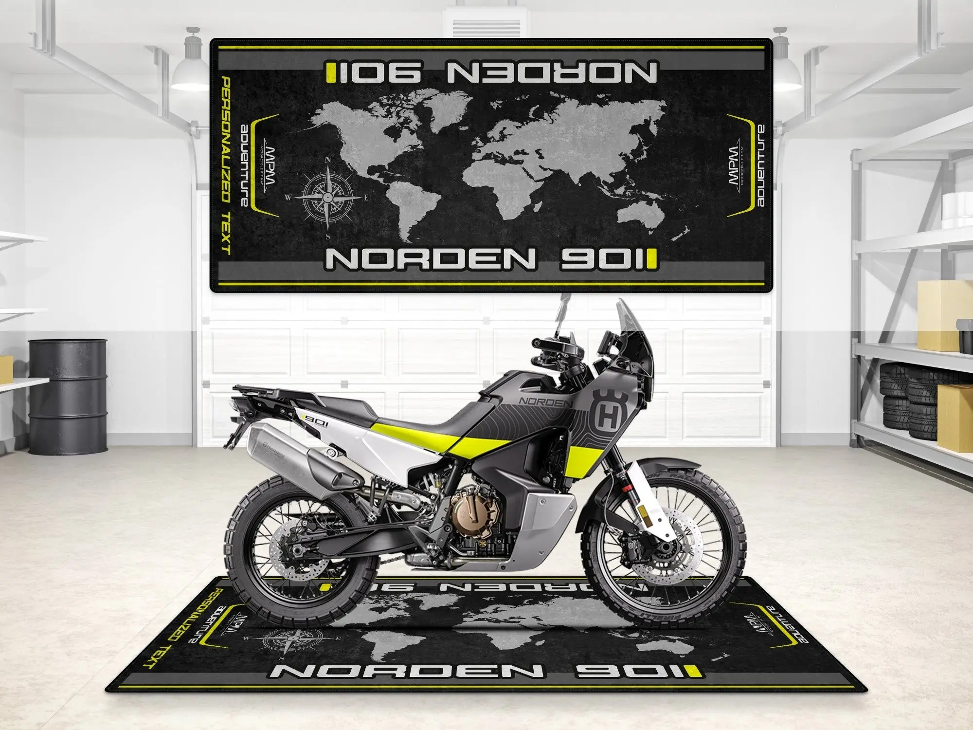 Designed Pit Mat for Husqvarna NORDEN 901 Motorcycle - MM7294 - Image 3