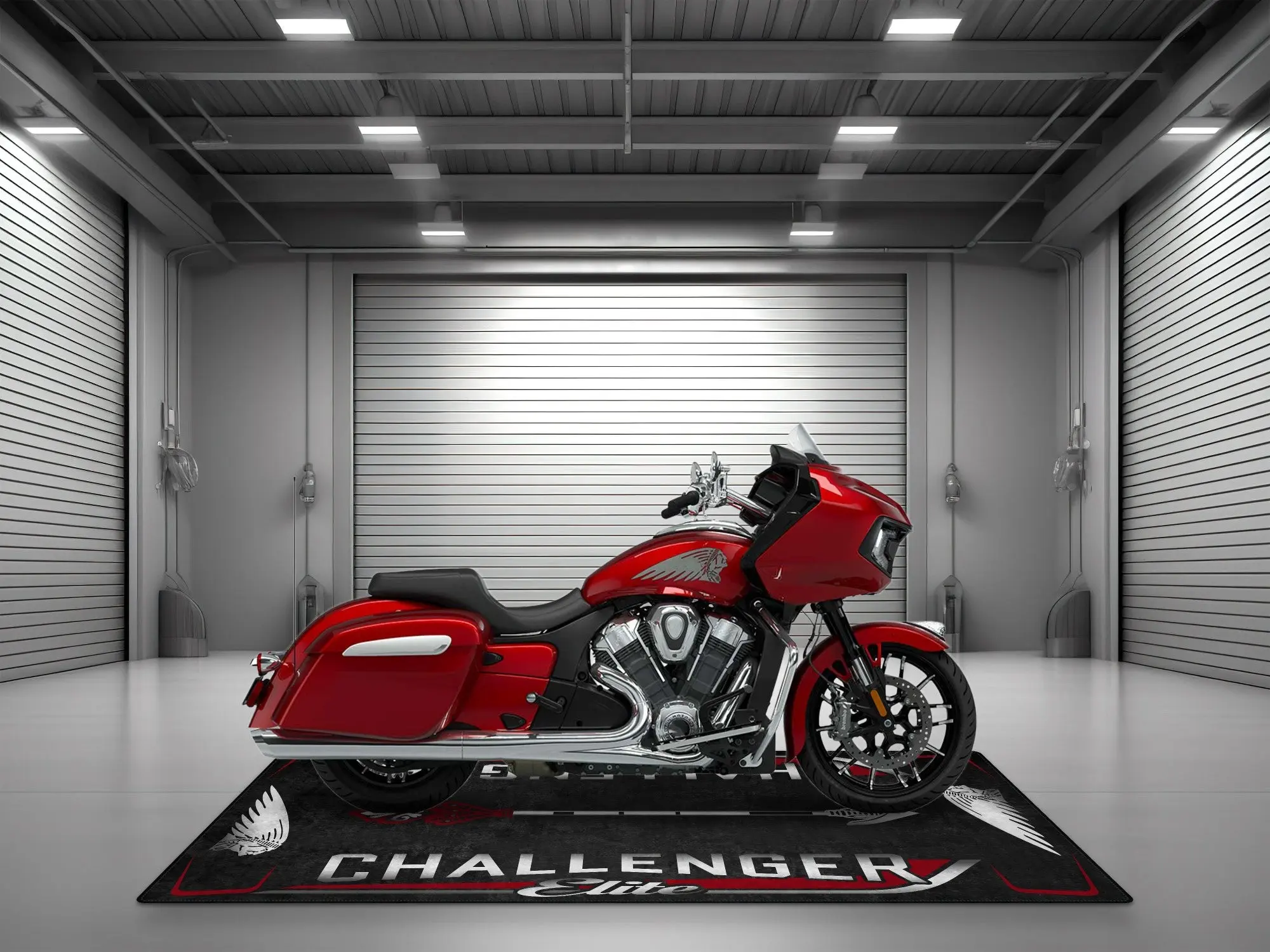 Designed Pit Mat for Indian Challenger Elite Motorcycle - MM7334 - Image 10