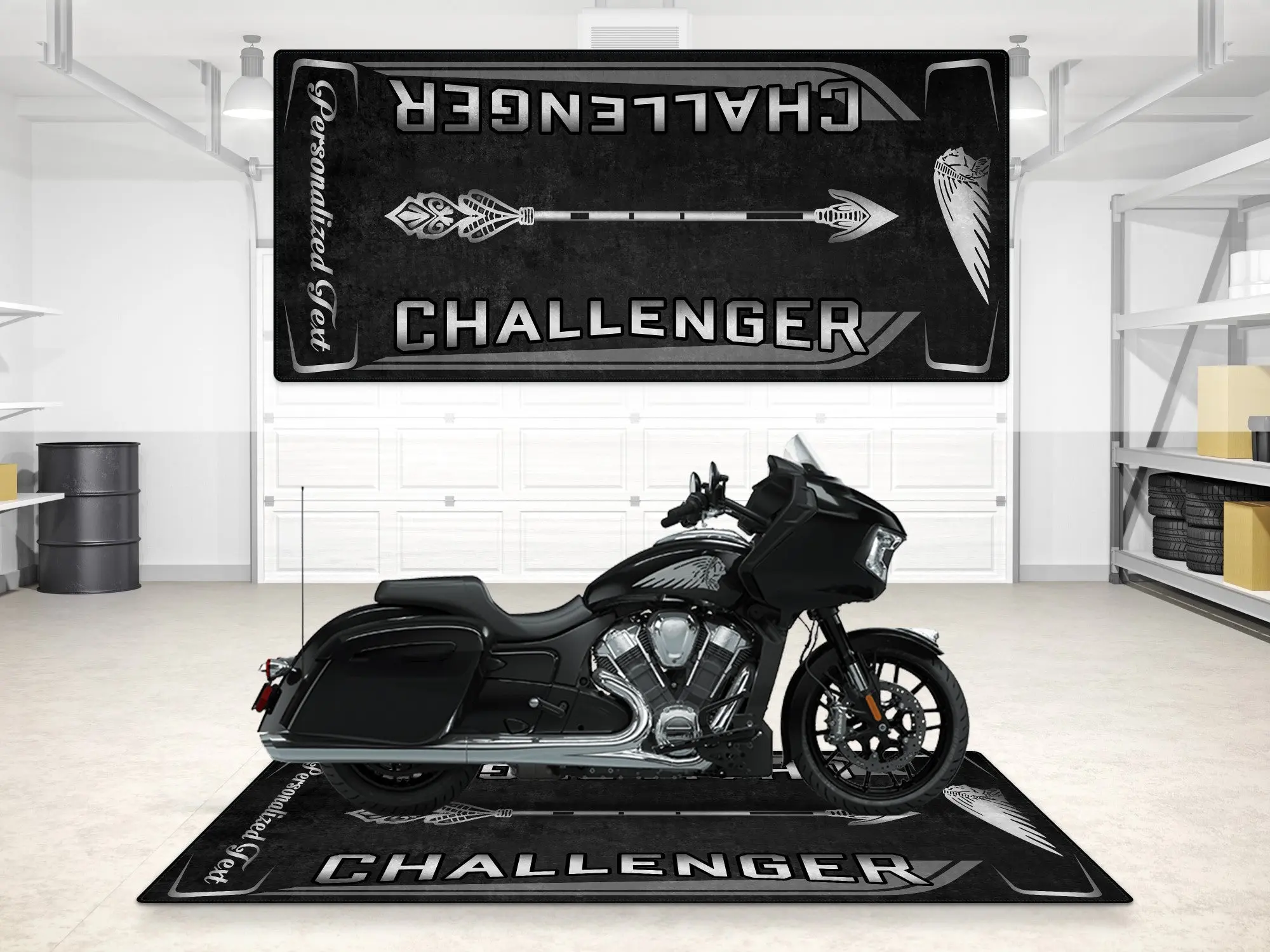 Designed Pit Mat for Indian Challenger Motorcycle - MM7331 - Image 3
