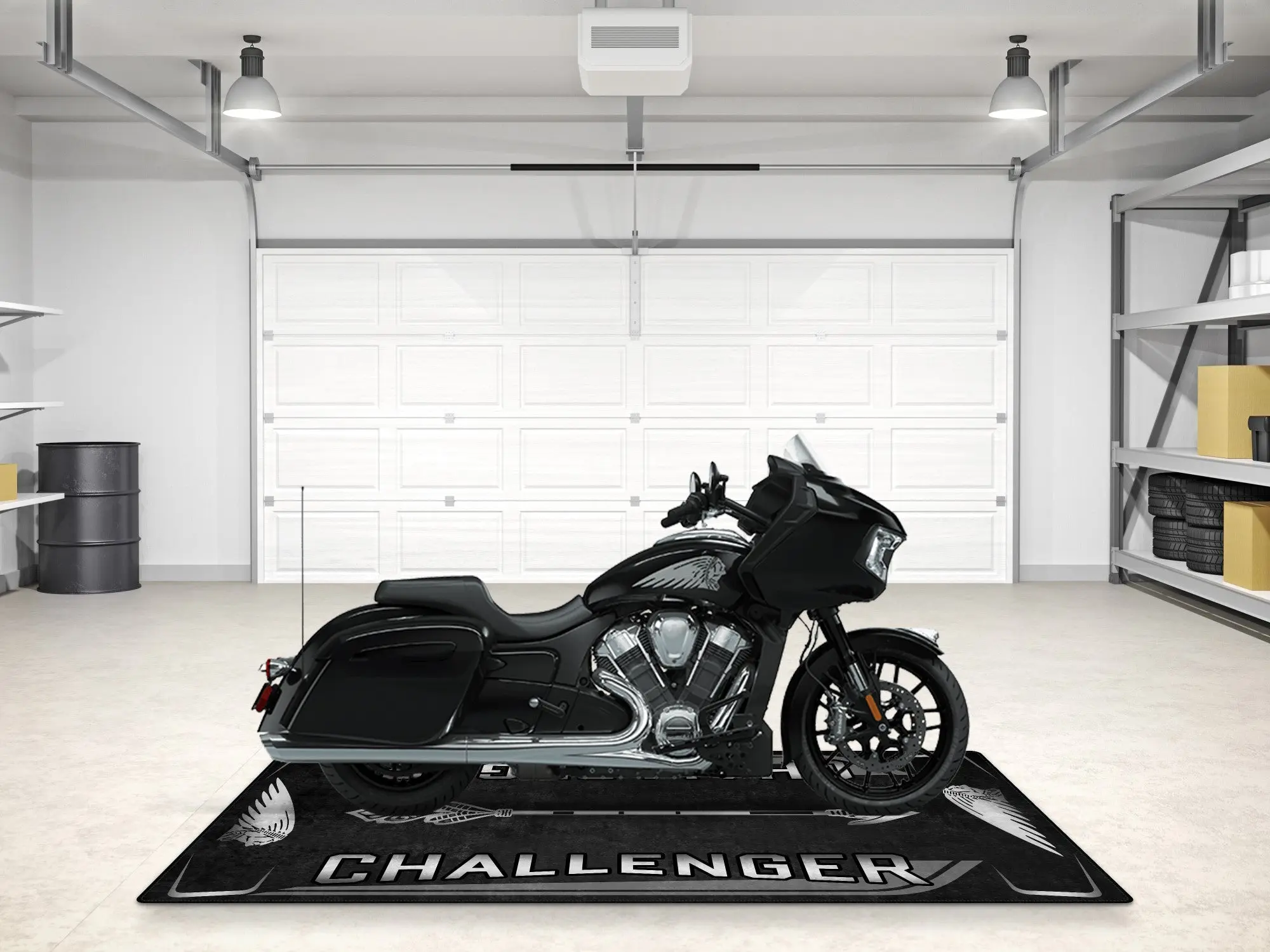 Designed Pit Mat for Indian Challenger Motorcycle - MM7331 - Image 5