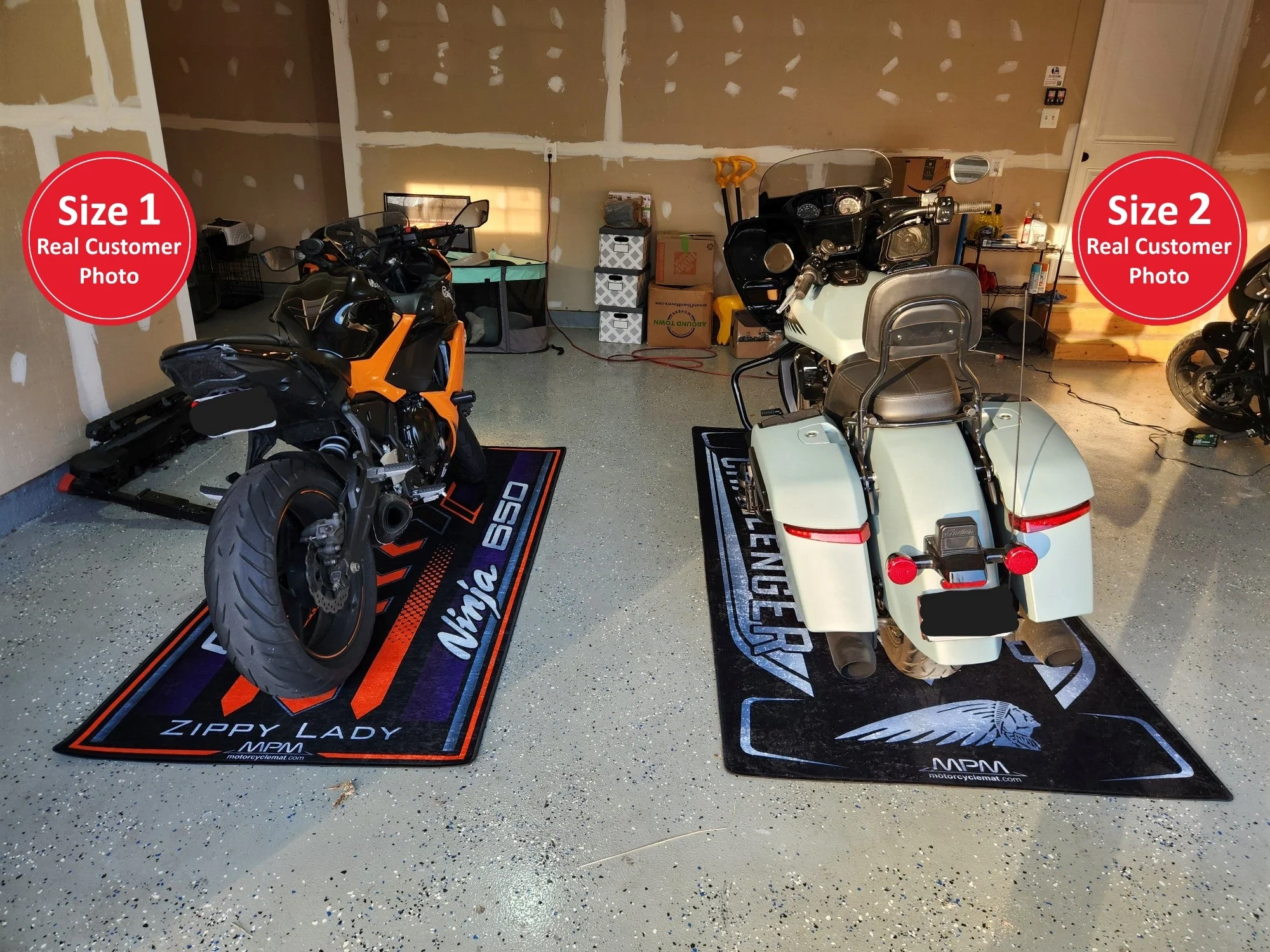 Designed Pit Mat for Indian Challenger Motorcycle - MM7331 - Image 6