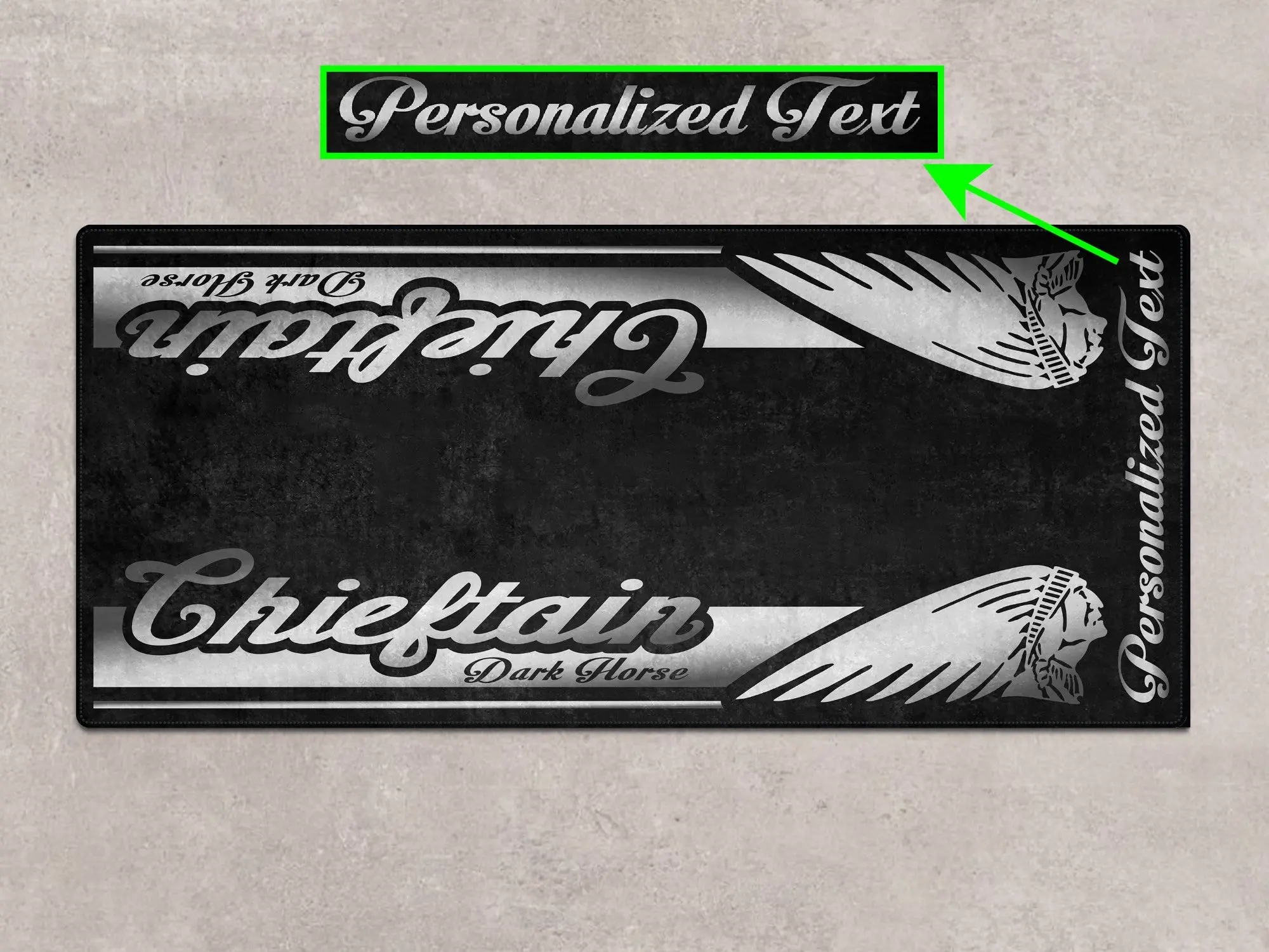 Designed Pit Mat for Indian Chieftain Dark Horse Motorcycle - MM7328 - Image 4
